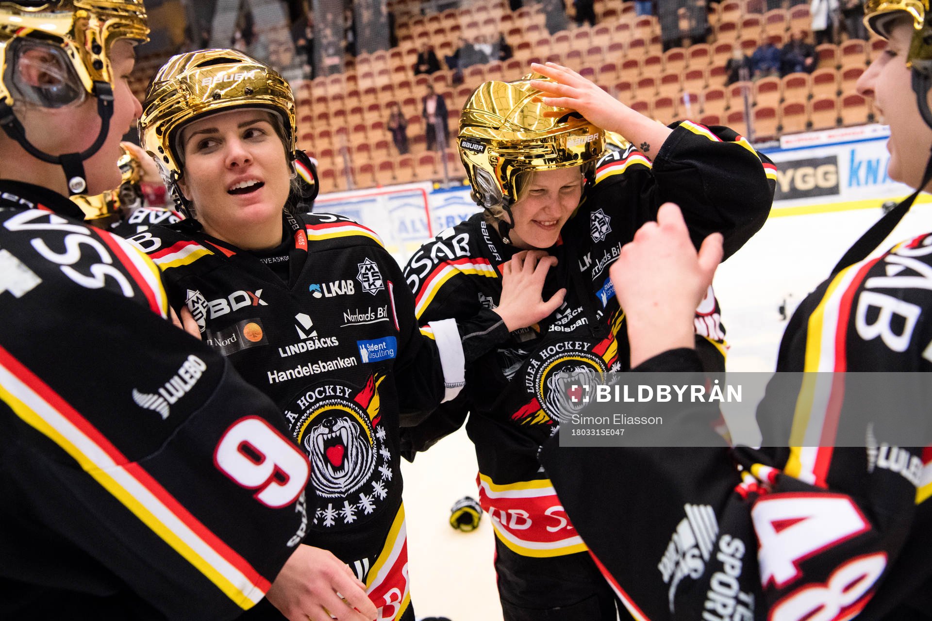 Luleås spelare jublar