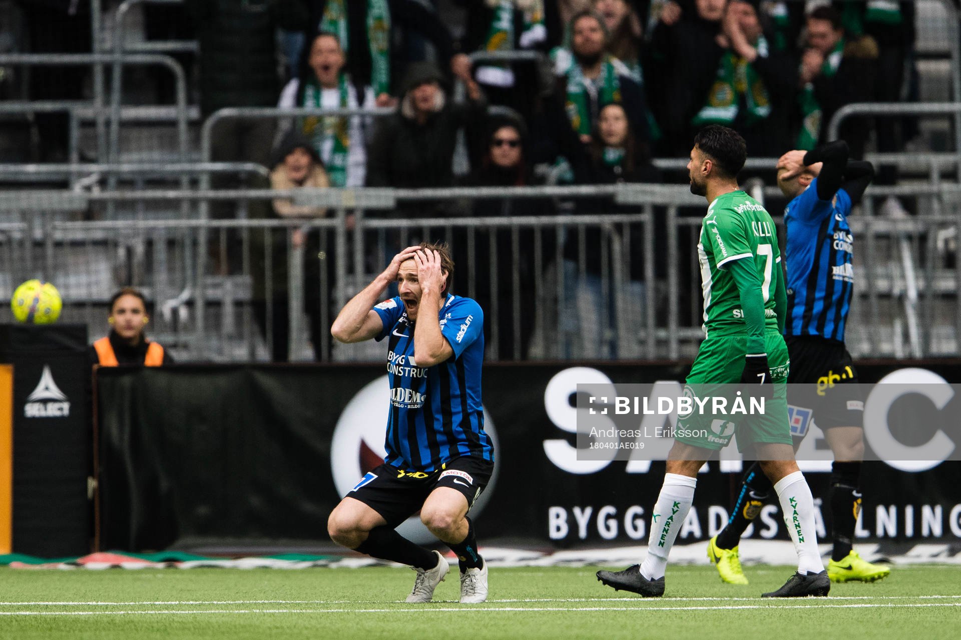 Sirius Jesper Arvidsson deppar när Hammarby tilldöms en