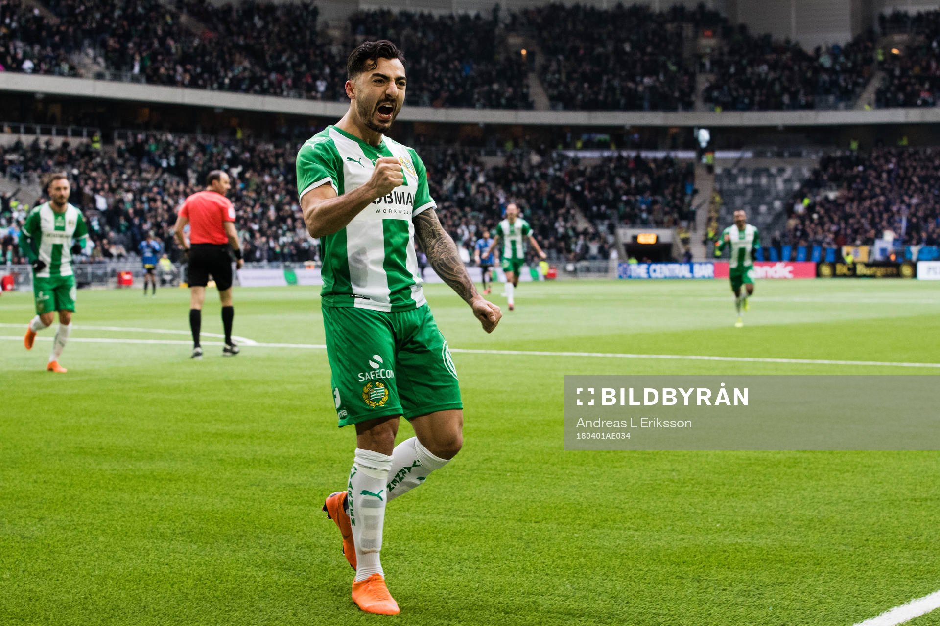 Hammarbys Jiloan Hamad jublar