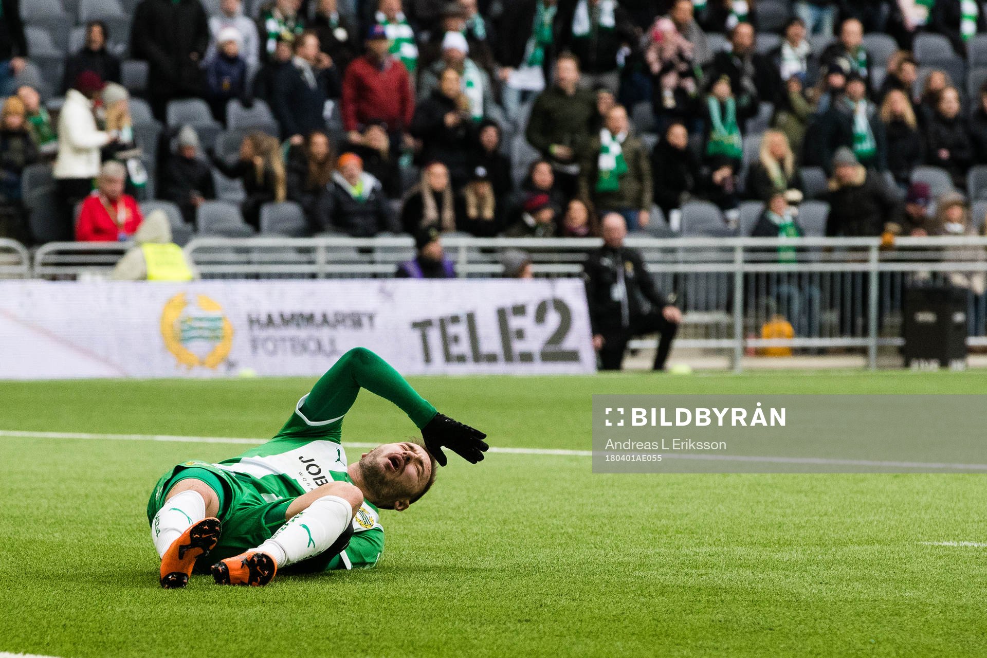 Hammarbys Muamer Tankovic har ont