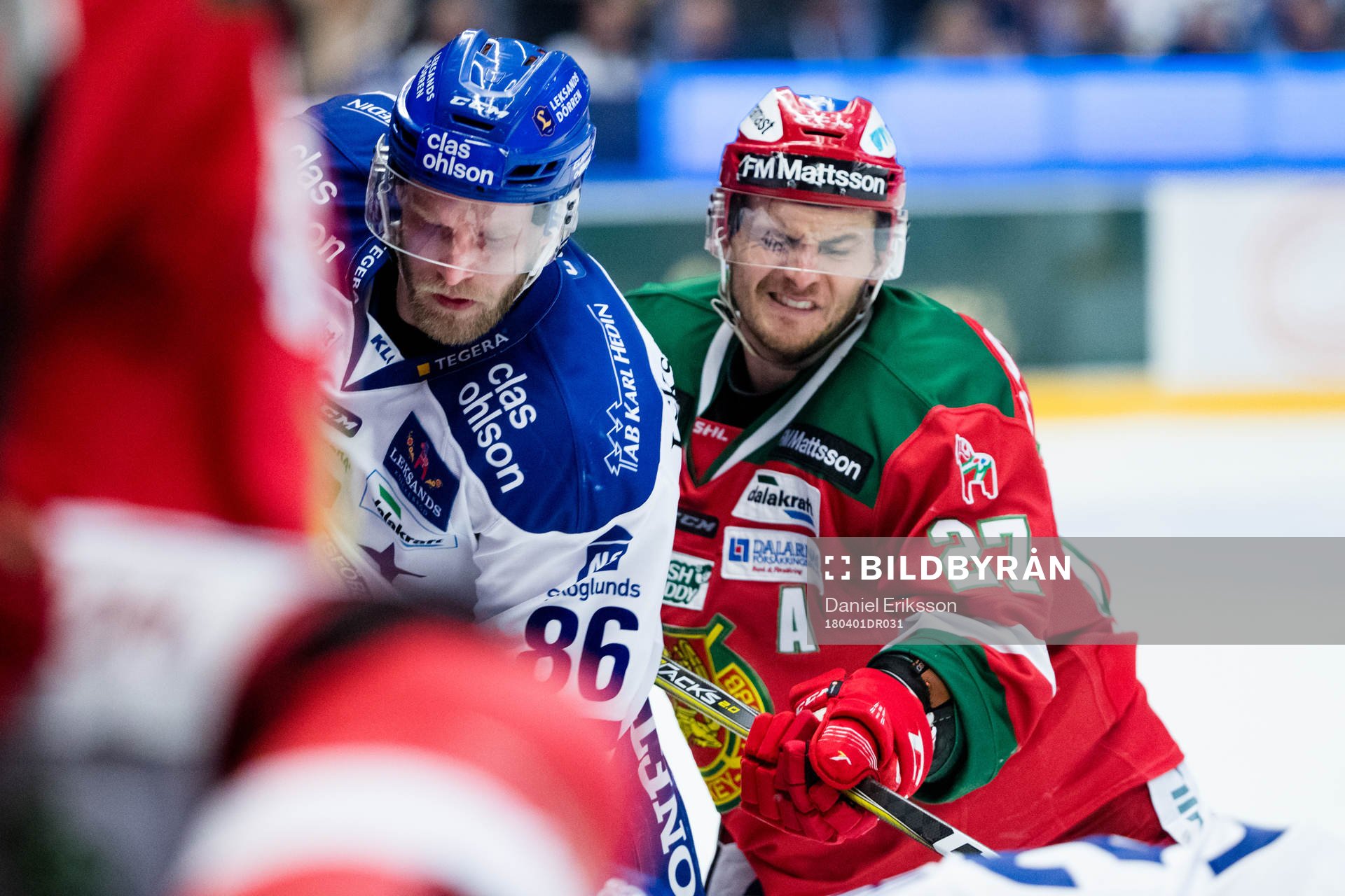 Leksands Daniel Pietta och Moras Matt Bailey
