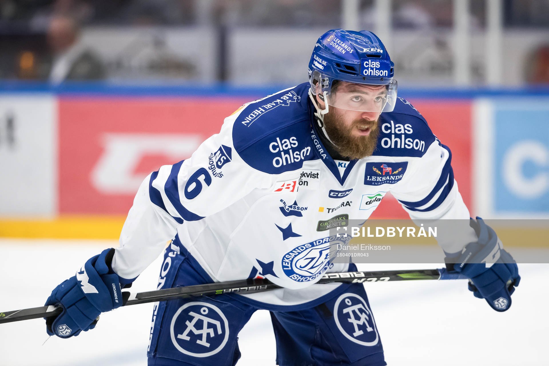 Leksands Austin Madaisky  i ishockeymatchen i direktkvalet