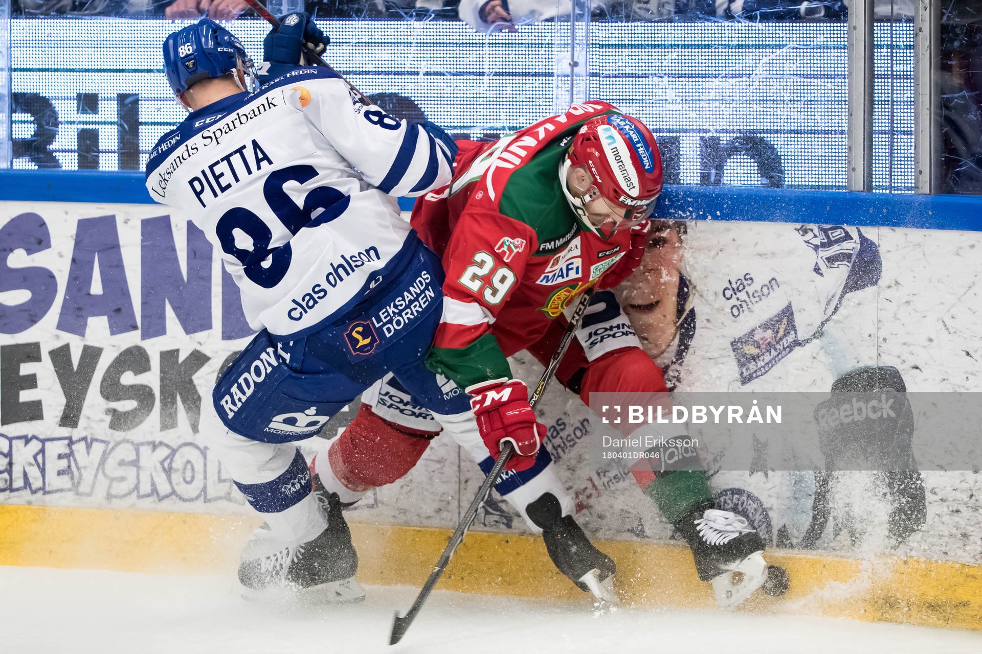 Leksands Daniel Pietta och Moras Marcus Fagerudd  i