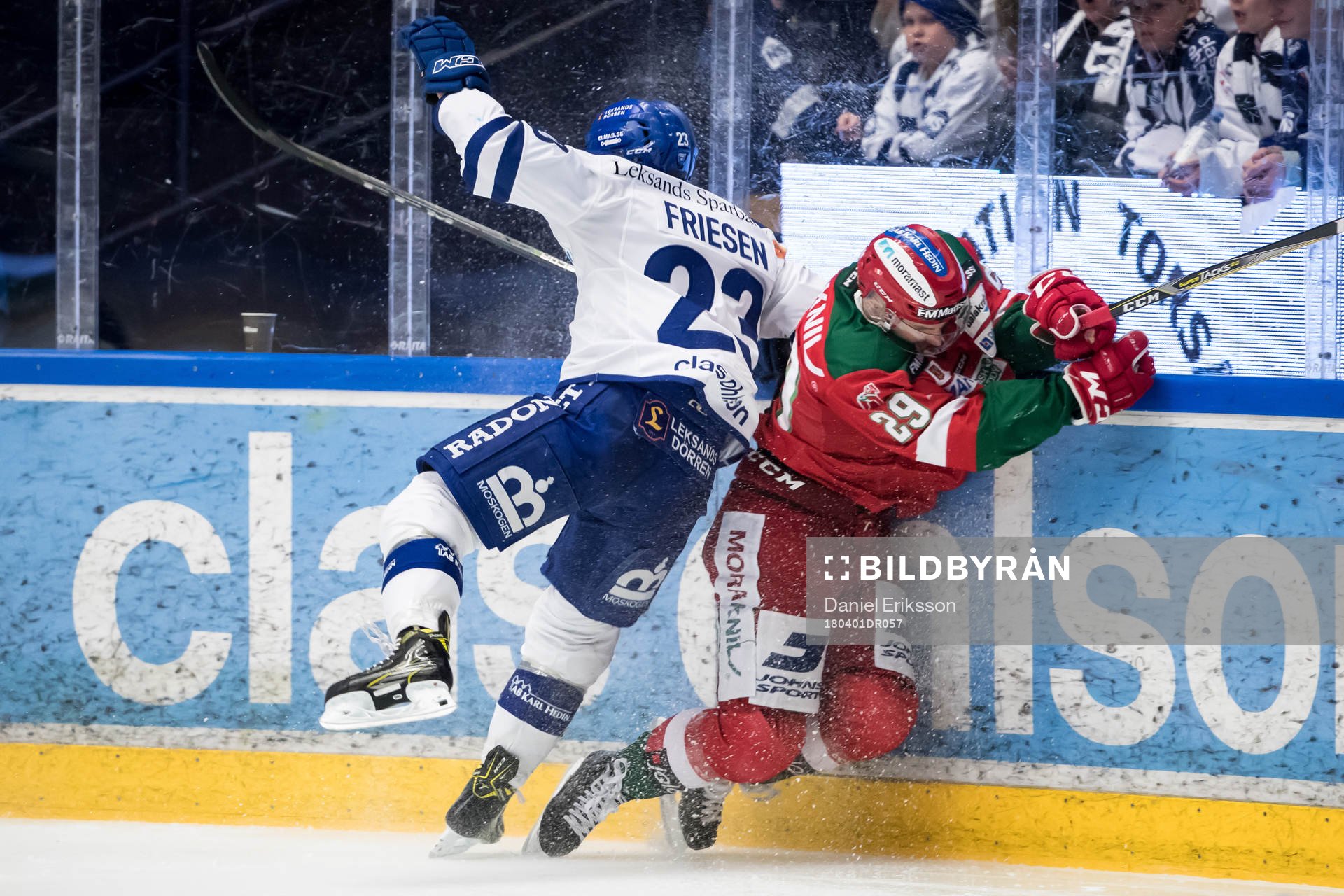 Leksands Alex Friesen och Moras Marcus Fagerudd  i