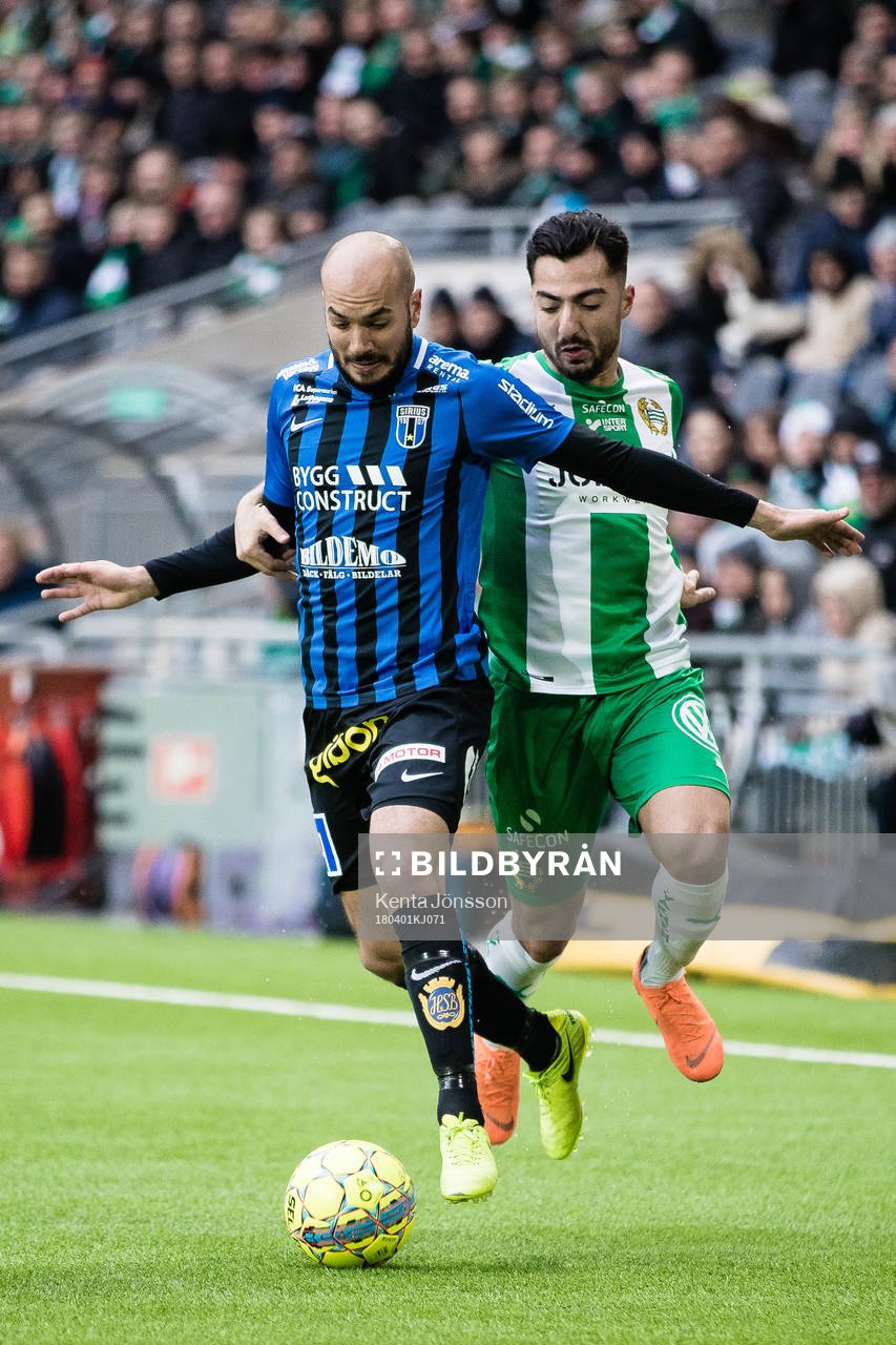 Sirius Karl Larson och Hammarbys Jiloan Hamad