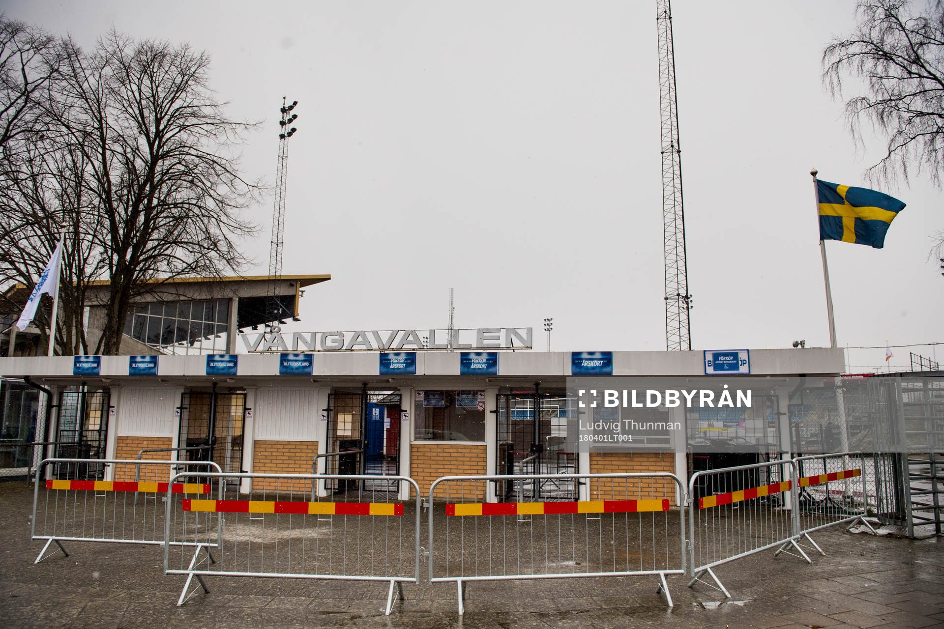 under fotbollsmatchen i Allsvenskan mellan Trelleborg och