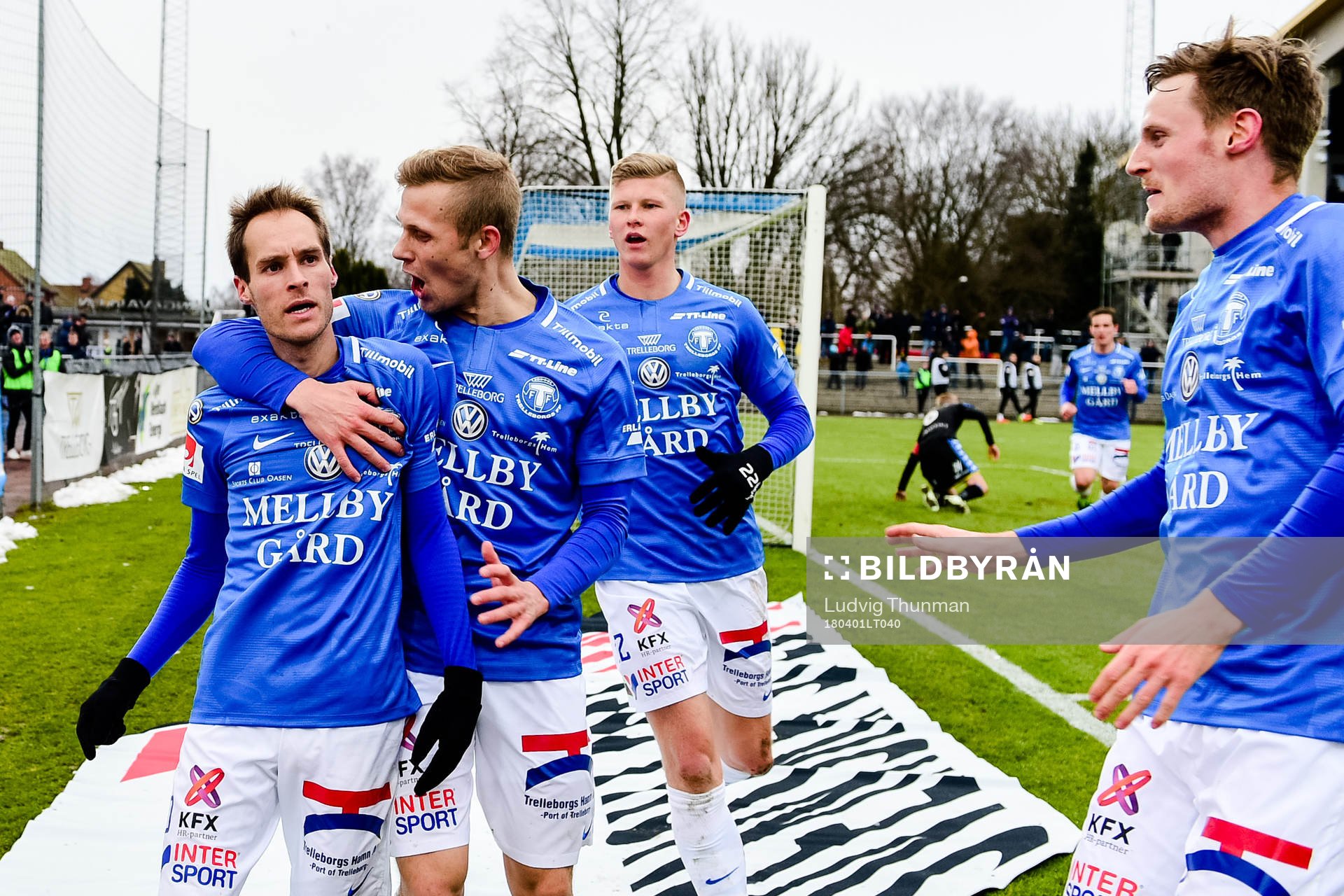 Trelleborgs spelare jublar