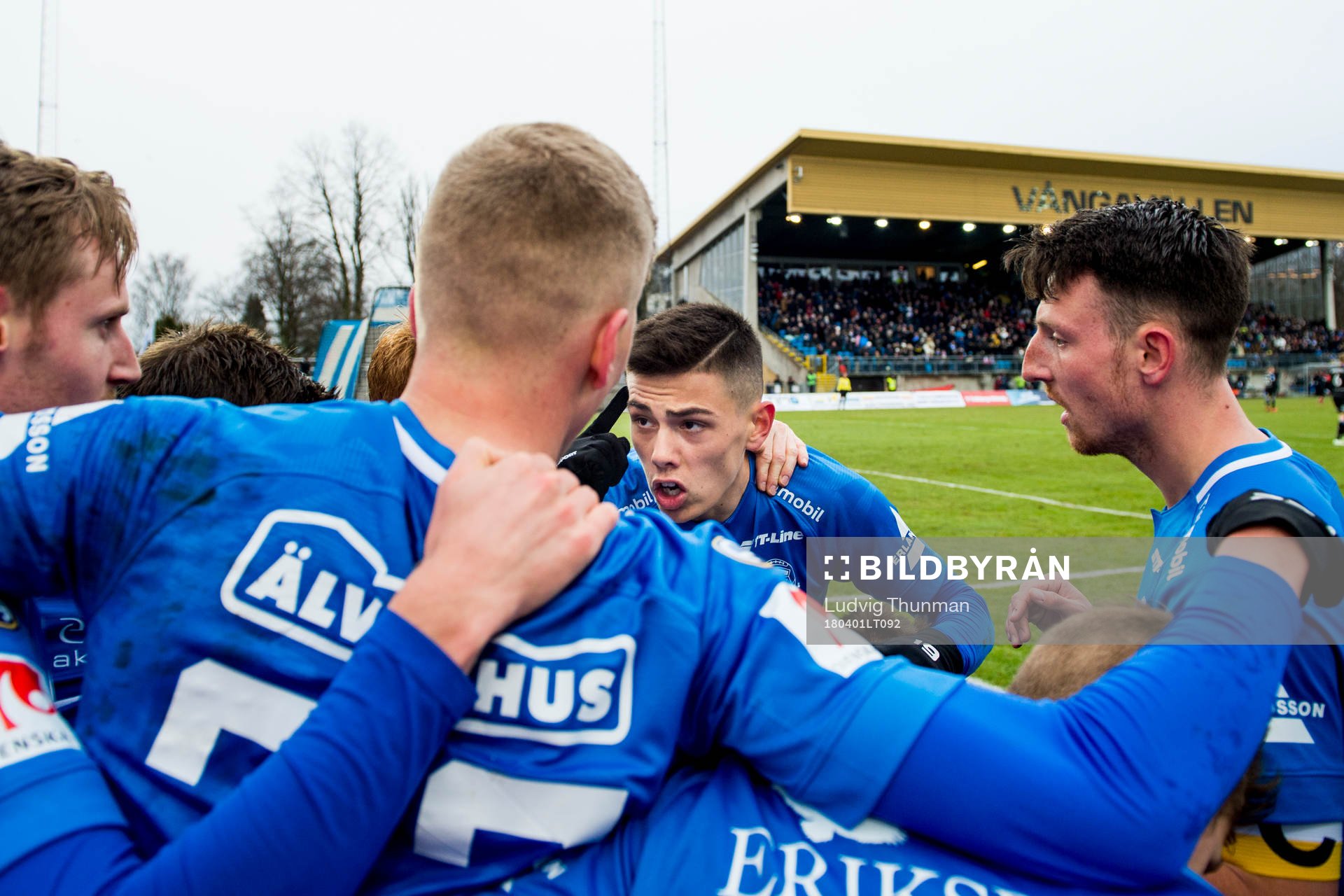 Trelleborgs Denis Hadzikadunic jublar med jublar med