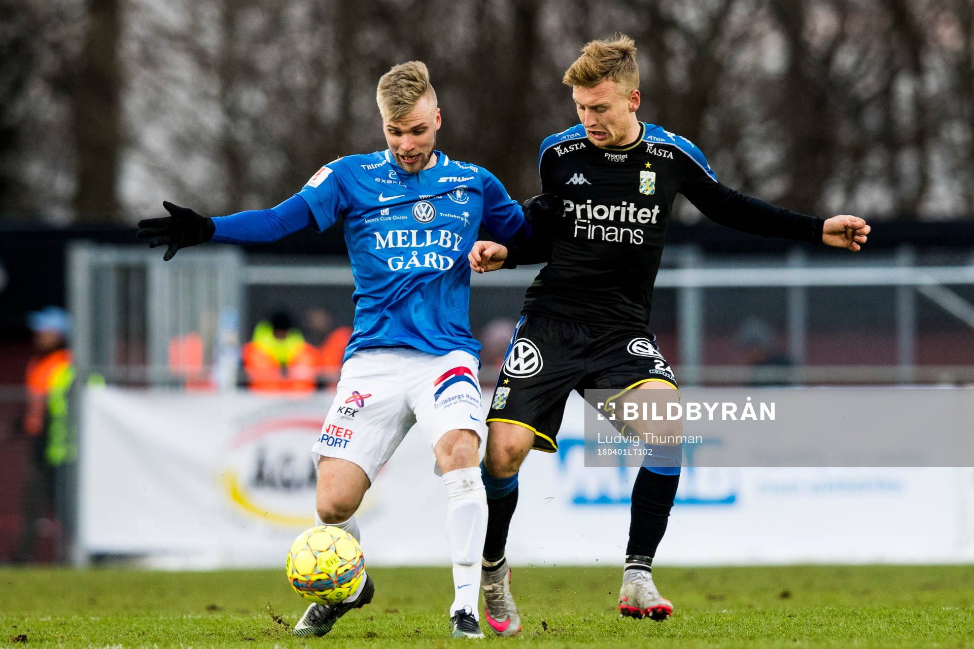 Trelleborgs Robin Nilsson och IFK Göteborgs Sebastian