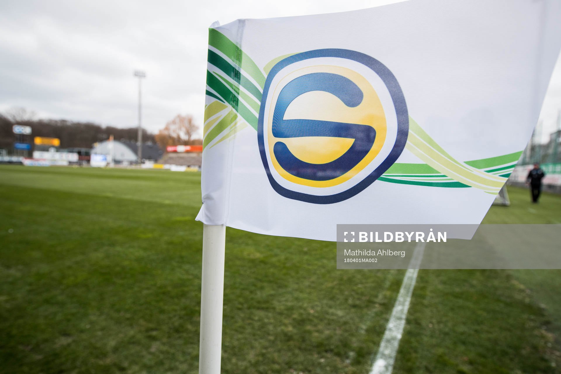 Hörnflagga med Superettanlogotyp