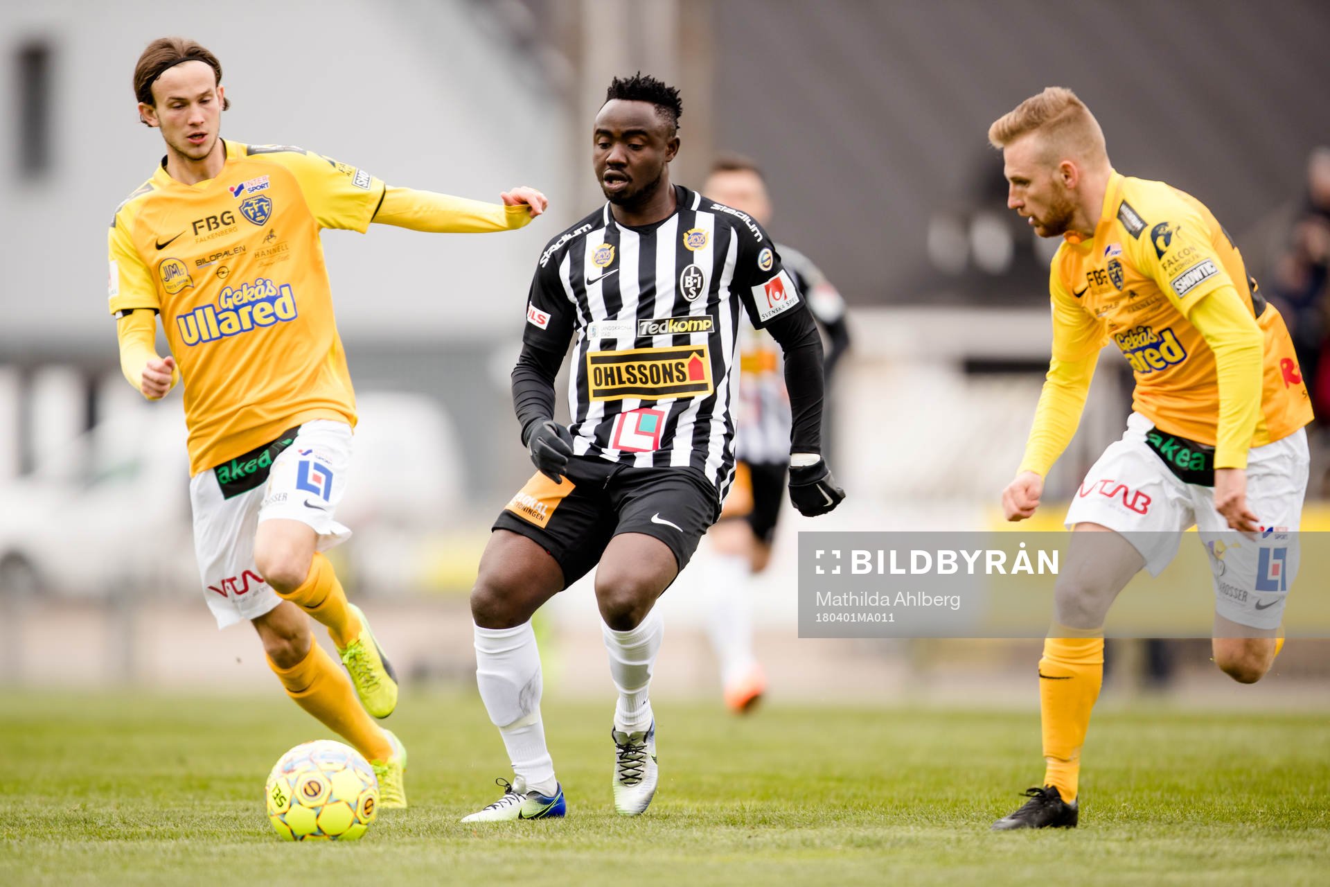 under fotbollsmatchen i Superettan mellan Landskrona och