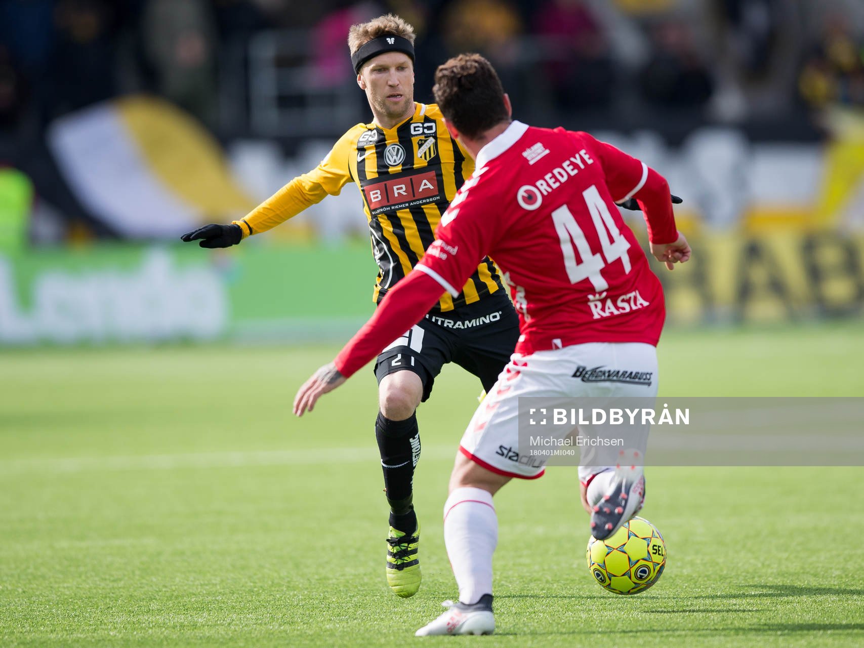 Häckens Rasmus Lindgren mot Kalmars Erton Fejzullahu