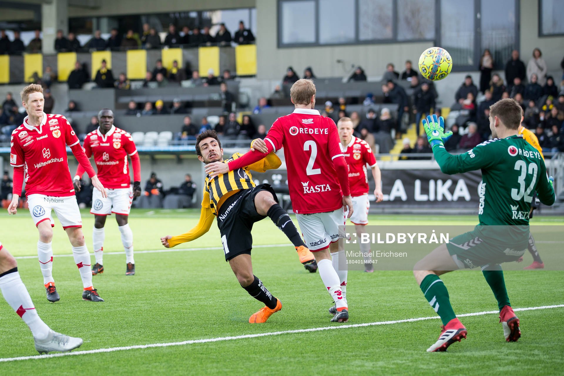 Häckens Daleho Irandust med en målchans