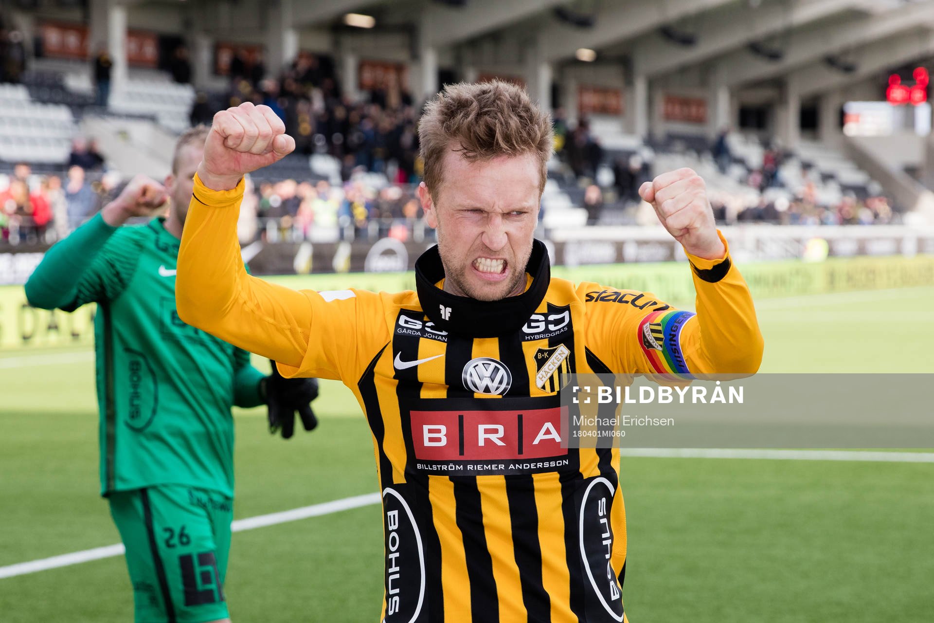 Häckens Rasmus Lindgren jublar