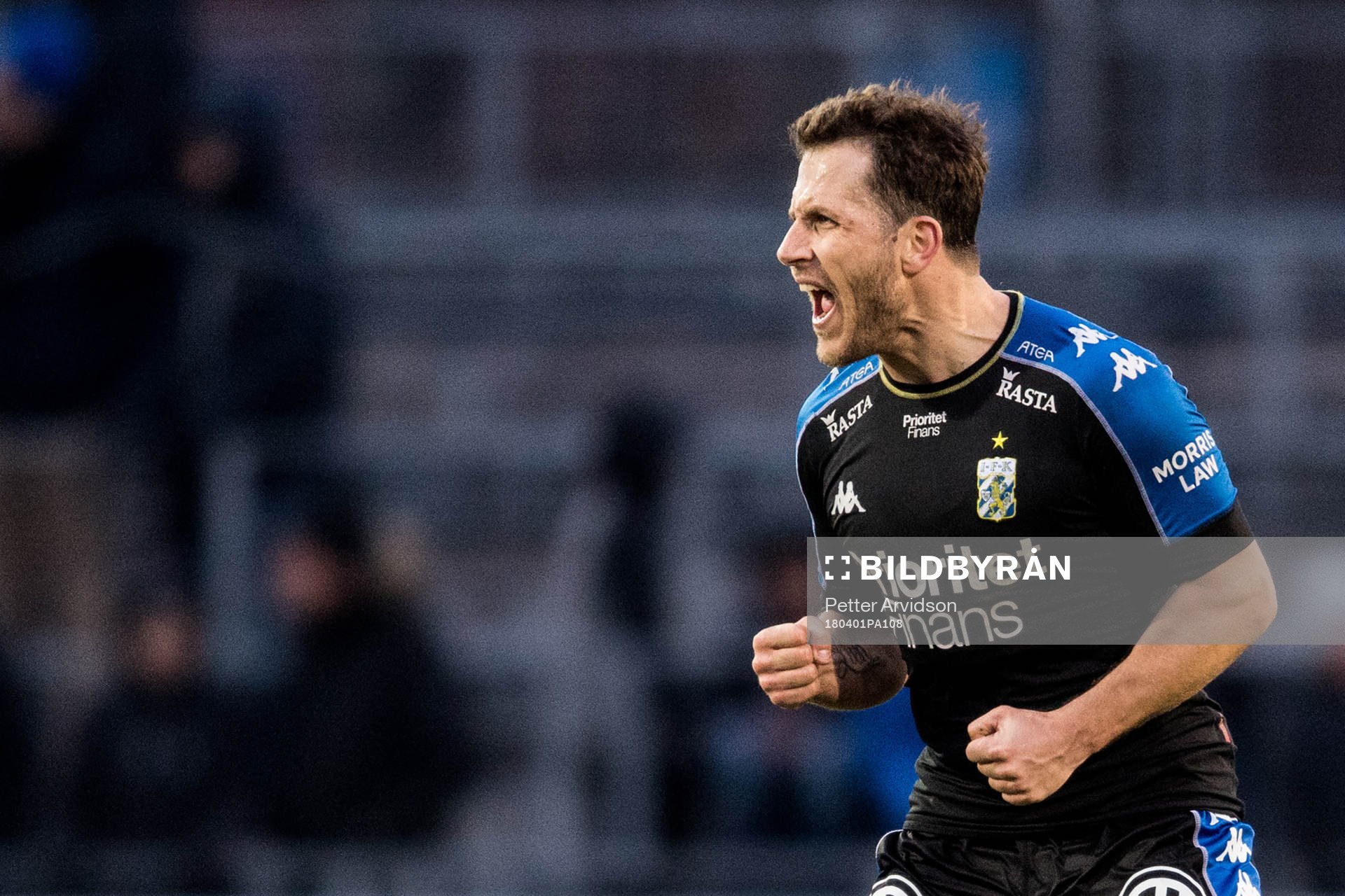 IFK Göteborgs Tobias Hysén jublar