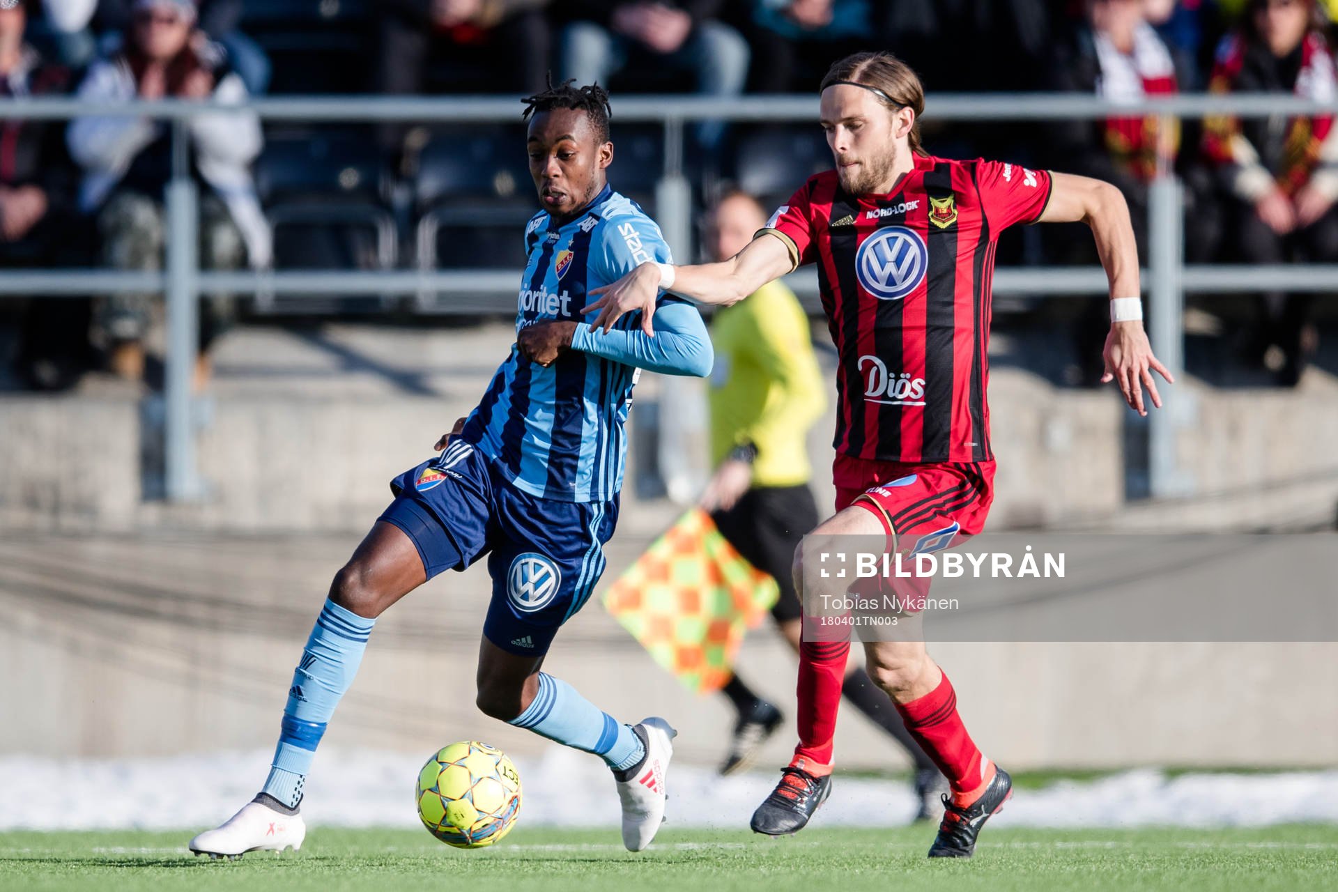 Djurgårdens Philana Tinotenda Kadewere och Östersunds Tom