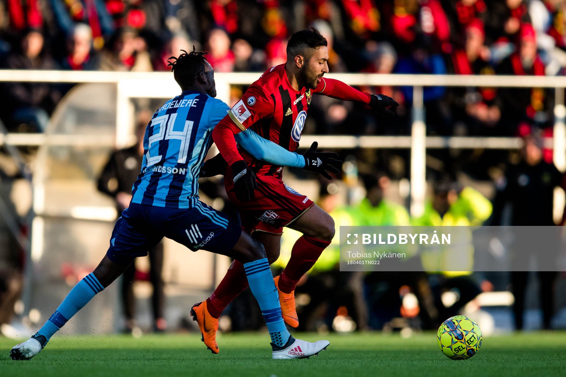 Djurgårdens Philana Tinotenda Kadewere och Östersunds