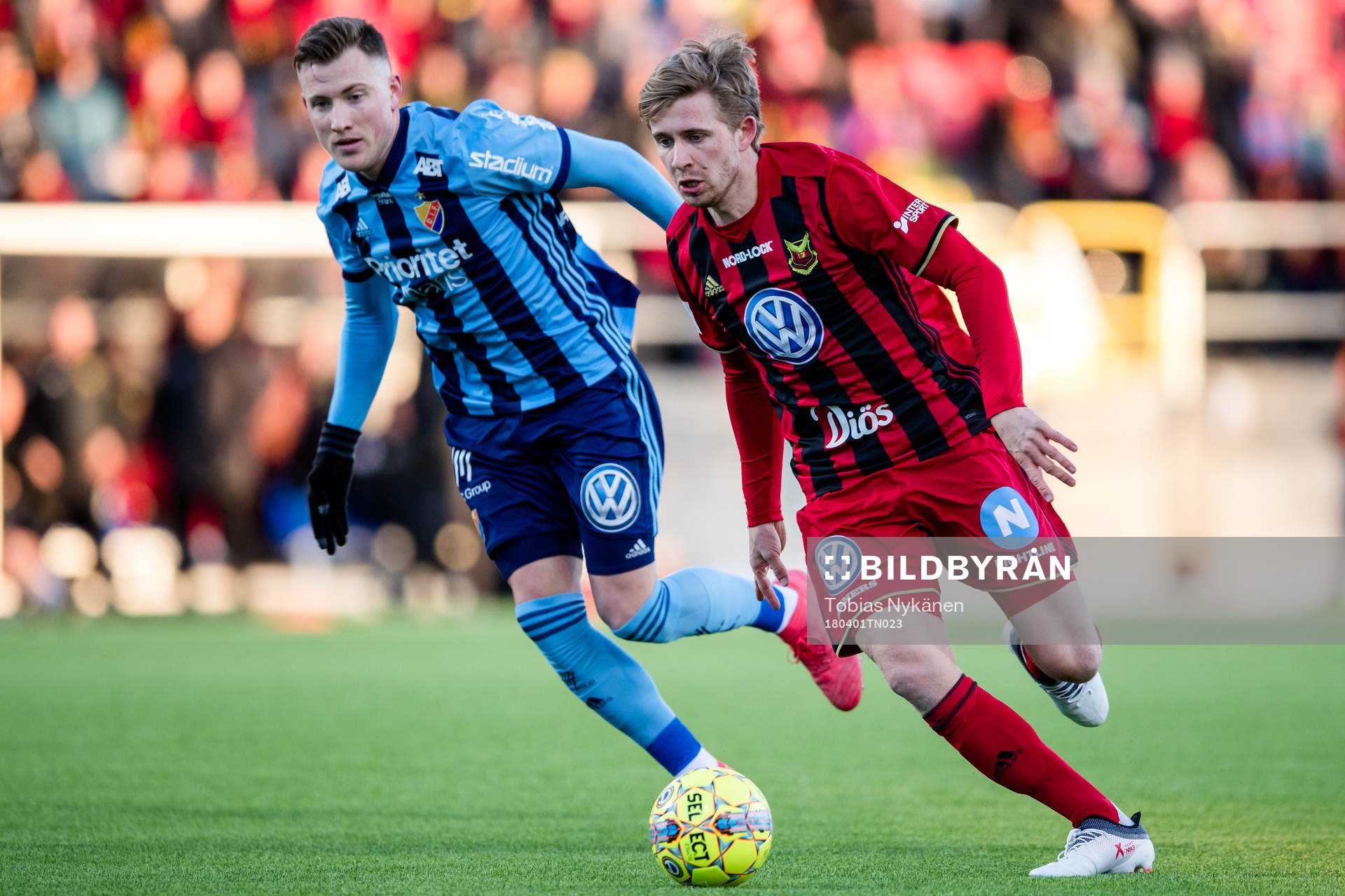 Djurgårdens Fredrik Ulvestad och Östersunds Ludvig