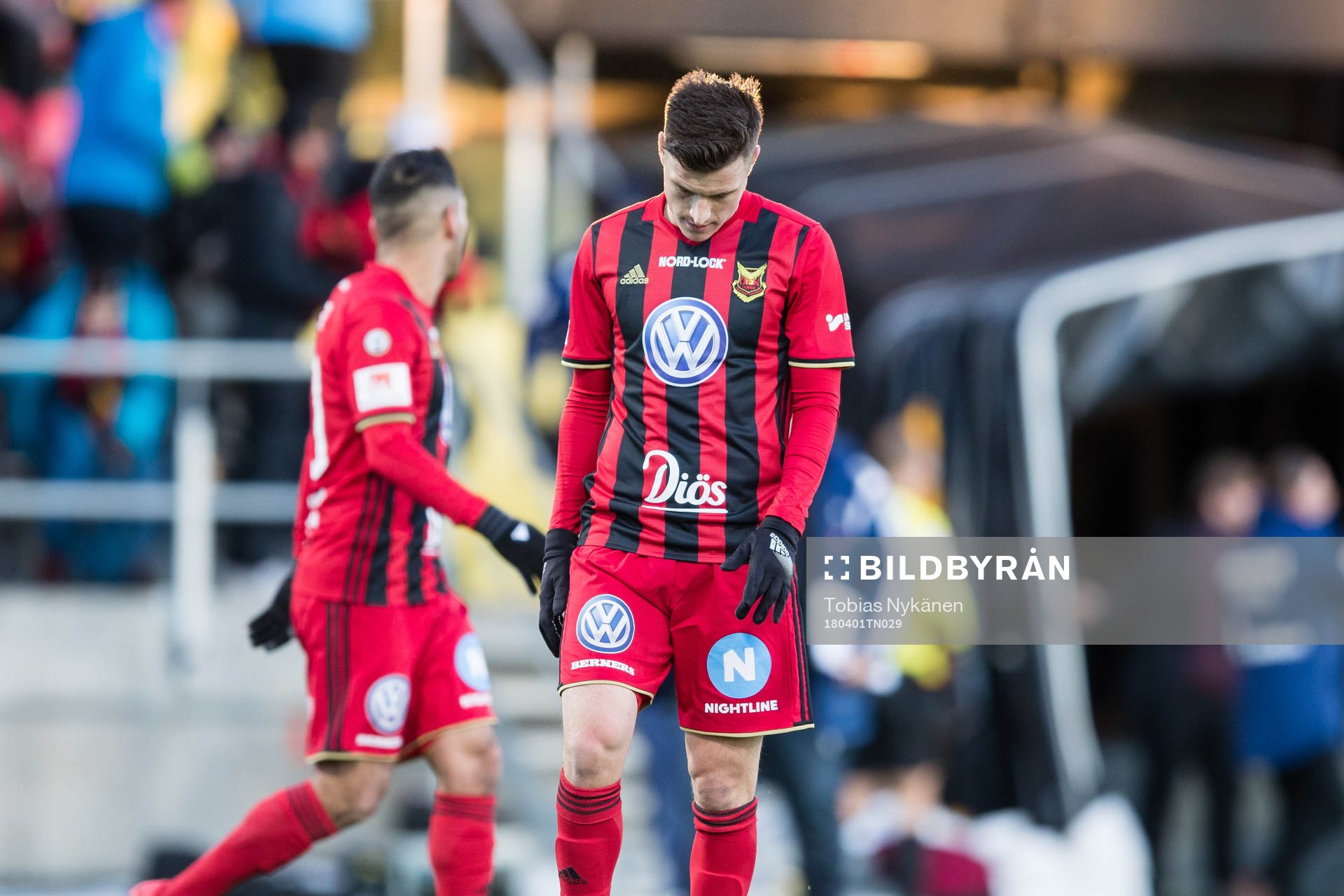 Östersunds Jamie Hopcutt deppar