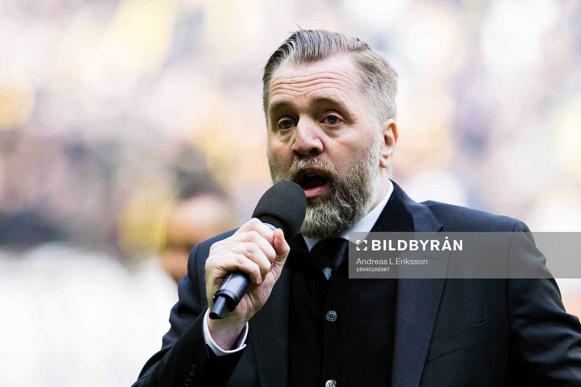 s sportchef Björn Wesström innan fotbollsmatchen i