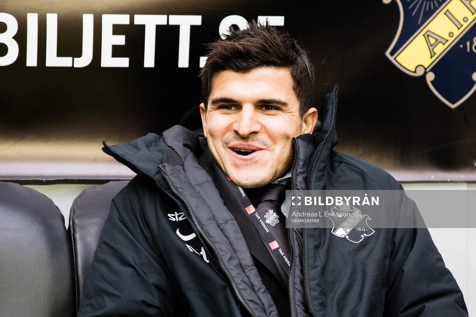 s Tarik Elyounoussi innan fotbollsmatchen i Allsvenskan