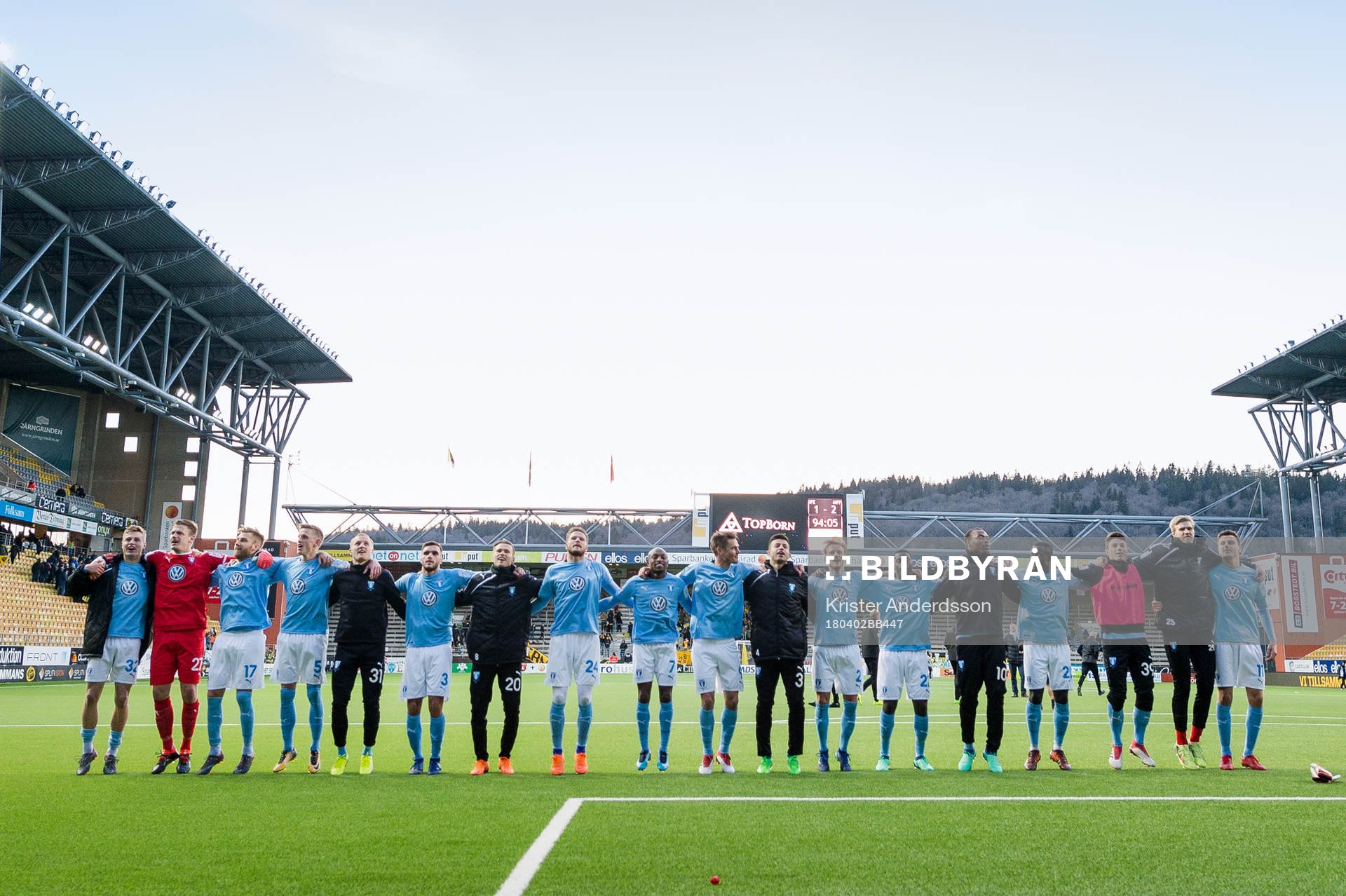 Malmö FFs spelare jublar