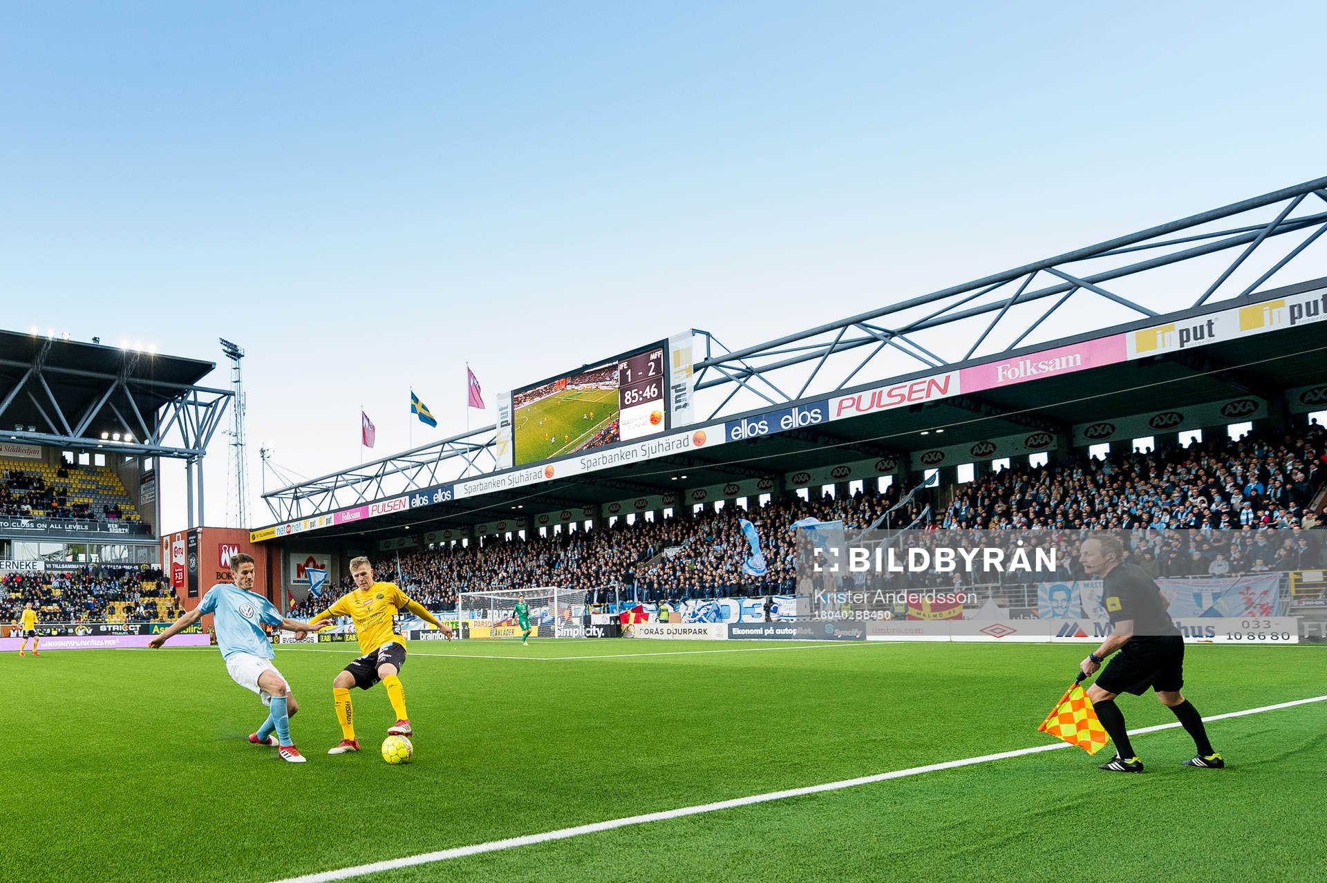 Malmö FFs Markus Rosenberg och Elfsborgs Joakim Nilsson