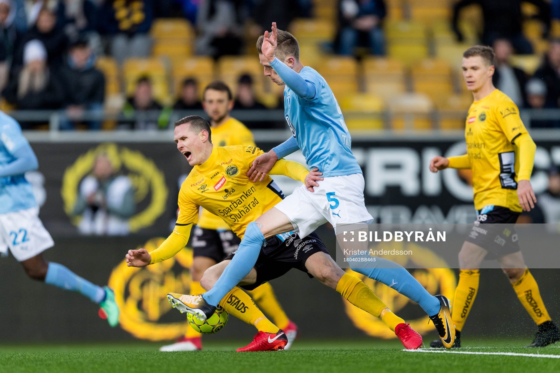 Elfsborgs Jon Jönsson och Malmö FFs Sören Rieks
