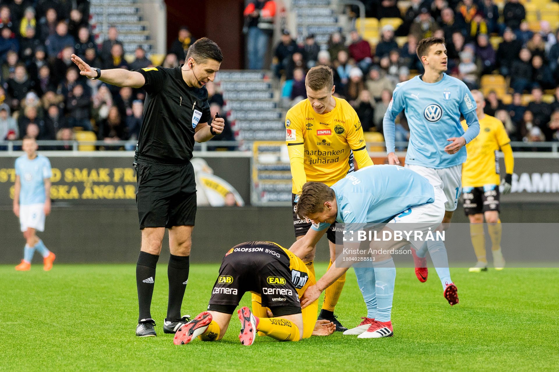 Malmö FFs Markus Rosenberg och Elfsborgs Joakim Nilsson