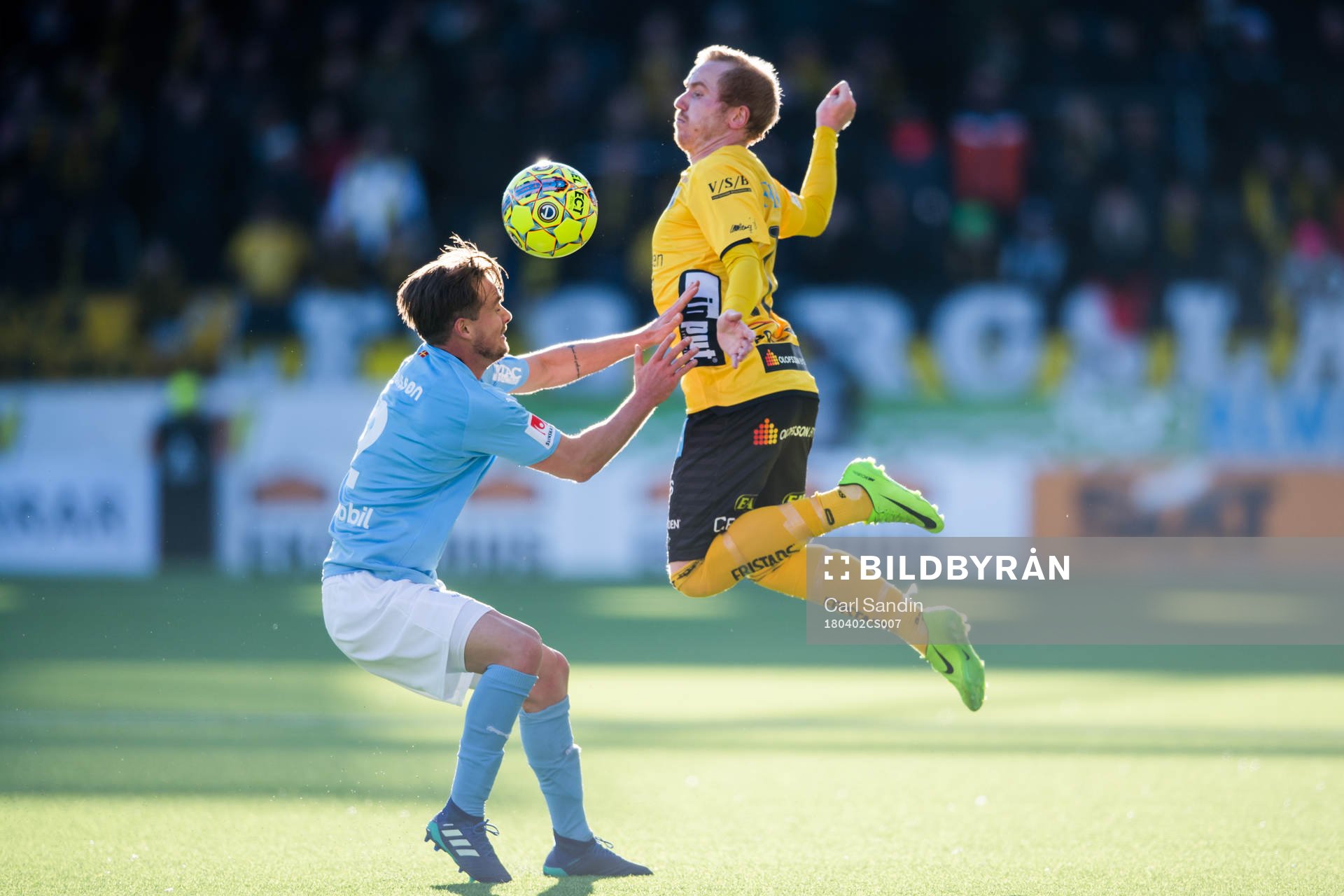 Malmö FFs Eric Larsson och Elfsborgs Simon Lundevall