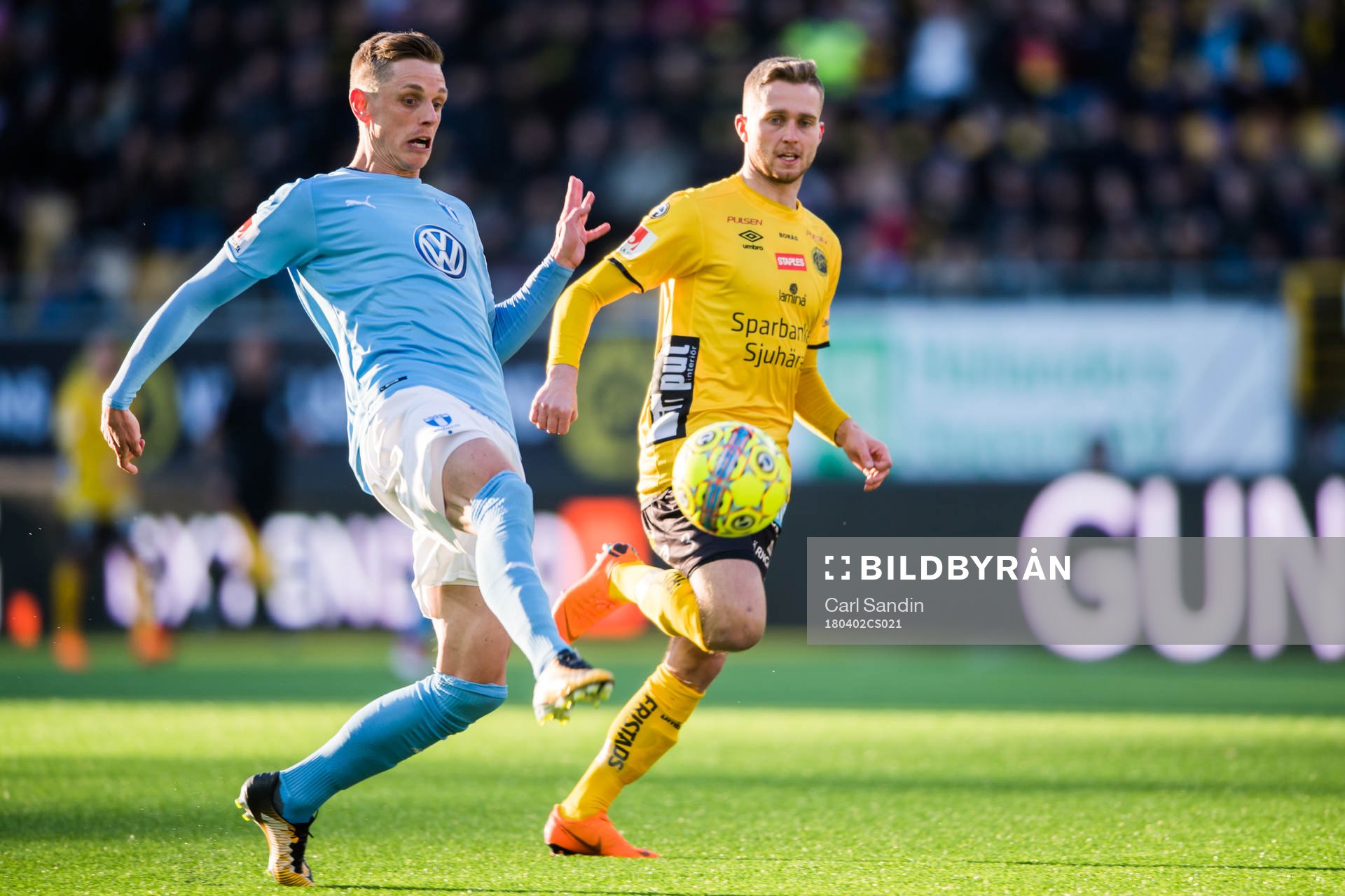 Malmö FFs Sören Rieks och Elfsborgs Adam Lundqvist