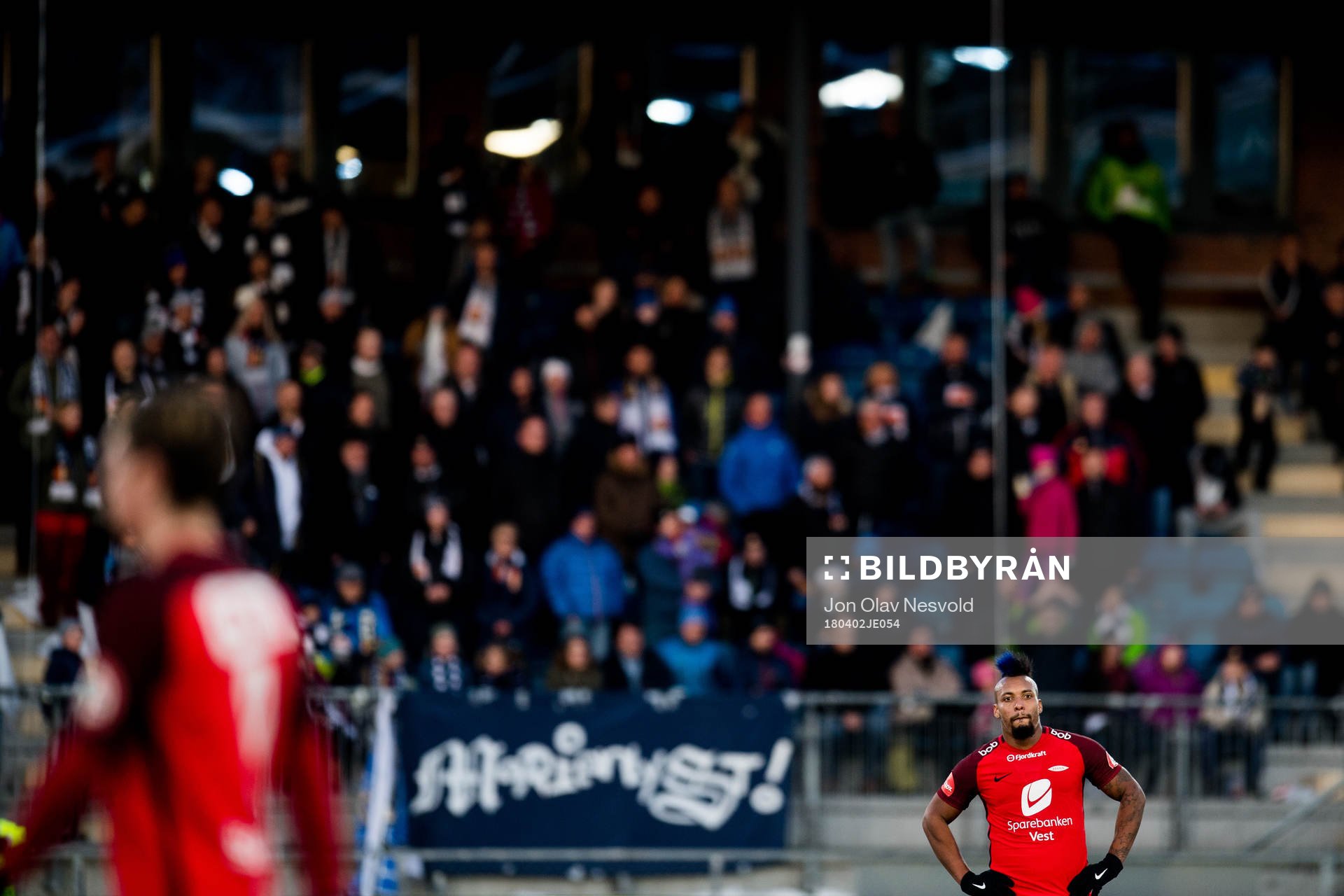Bismar Acosta of Brann looks dejected