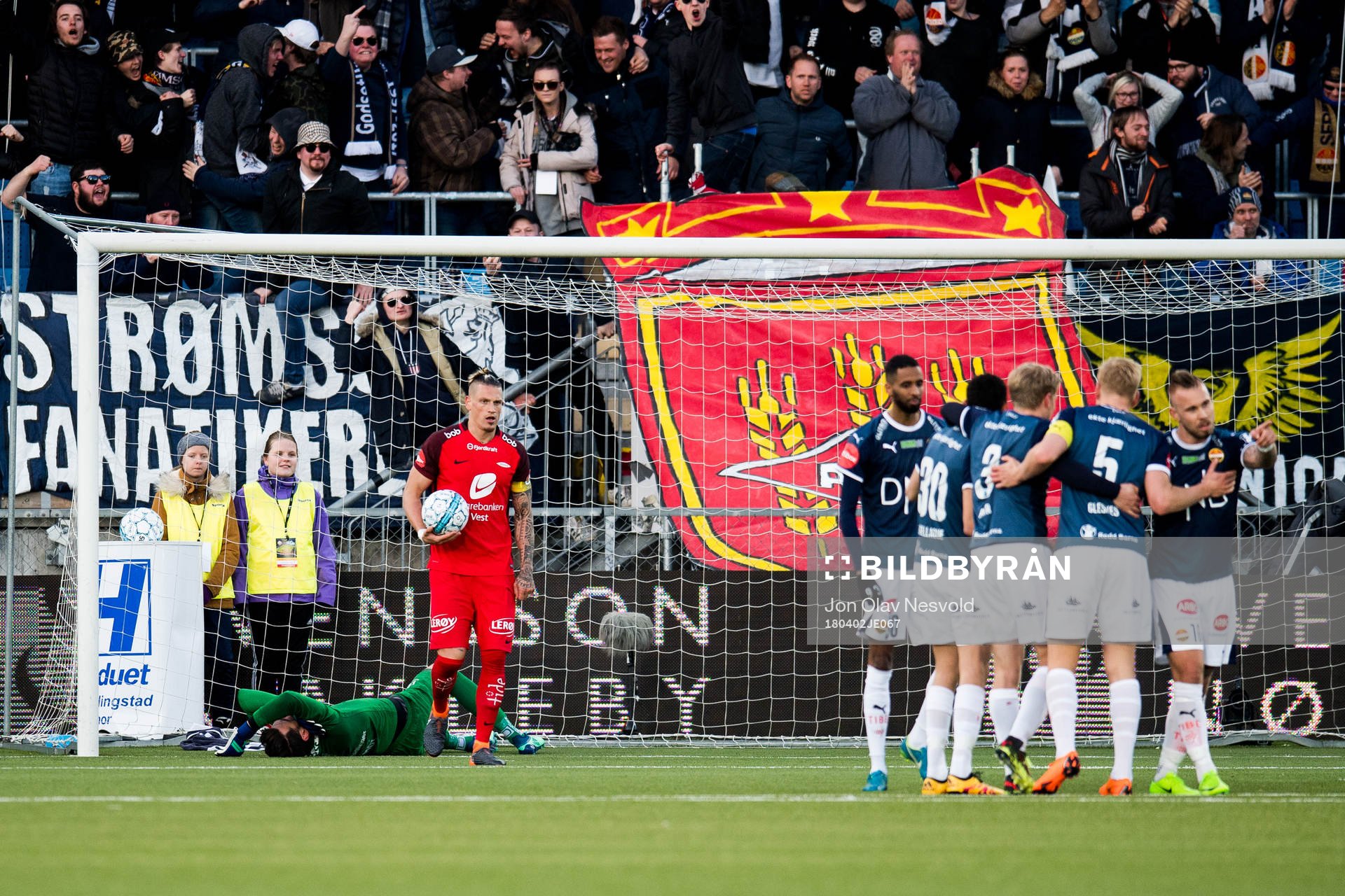 Goalkeeper Samuel Sahin-Radlinger of Brann and Vito