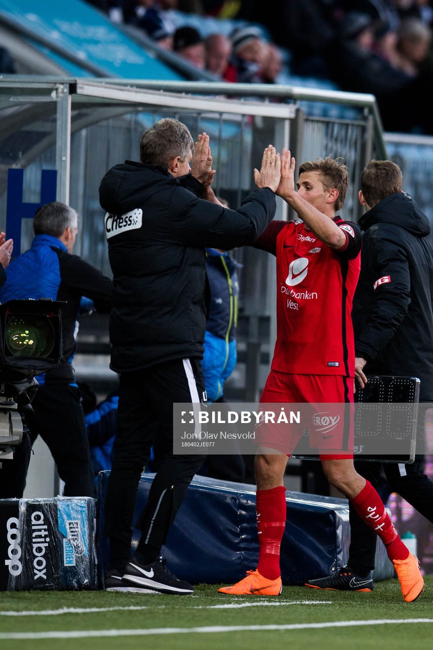 Lars Arne Nilsen, head coach of Brann, and Steffen Lie