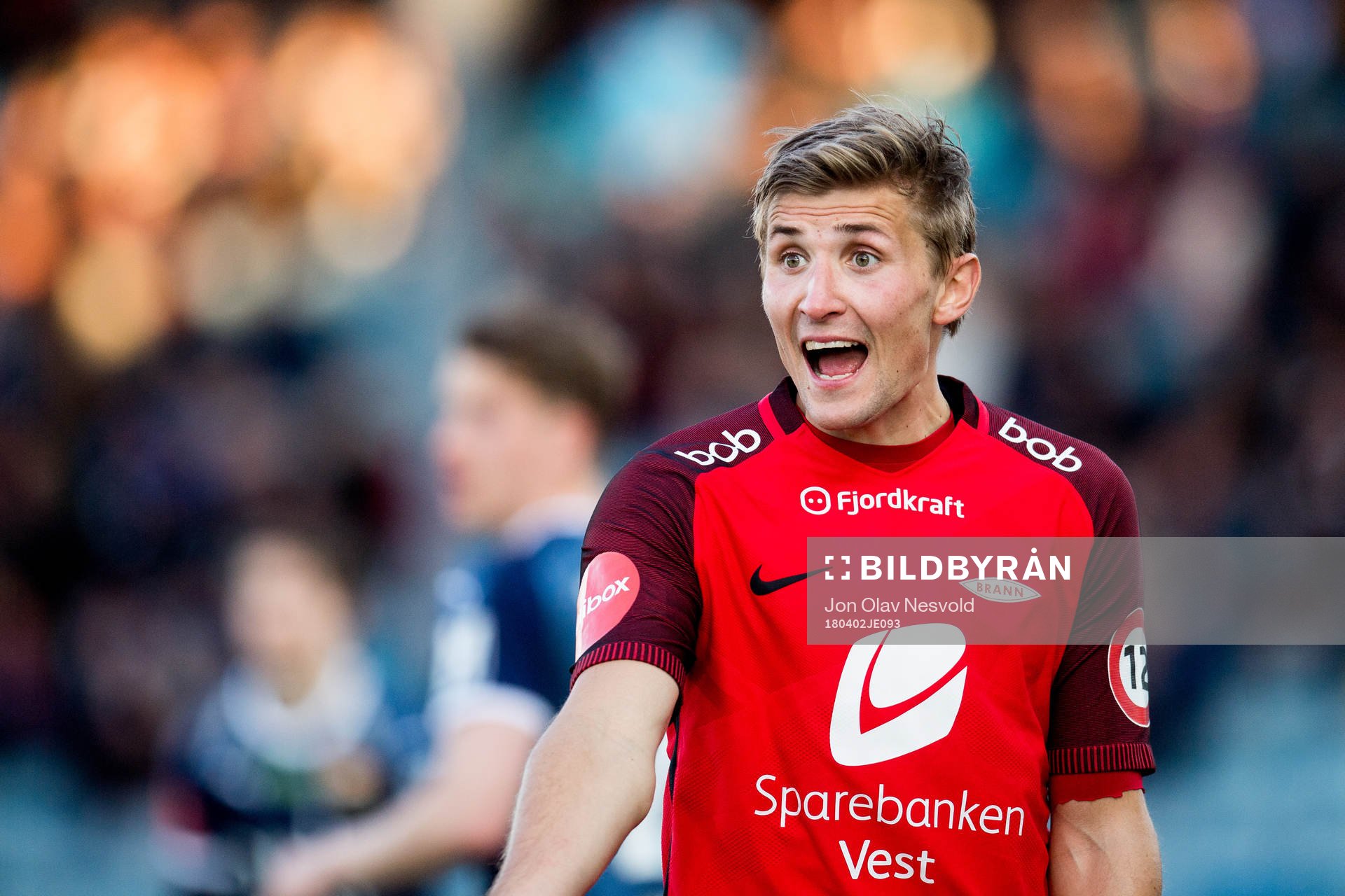 Steffen Lie Skålevik of Brann reacts