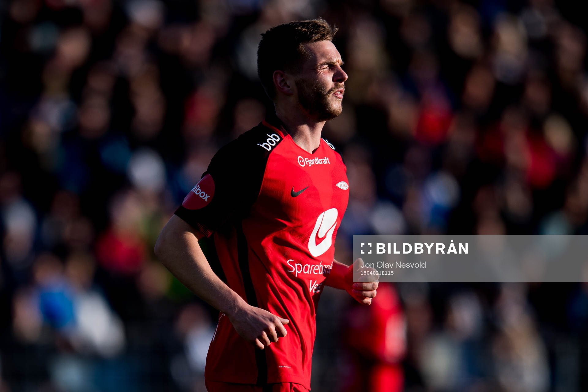 Gilli Rolantsson of Brann reacts