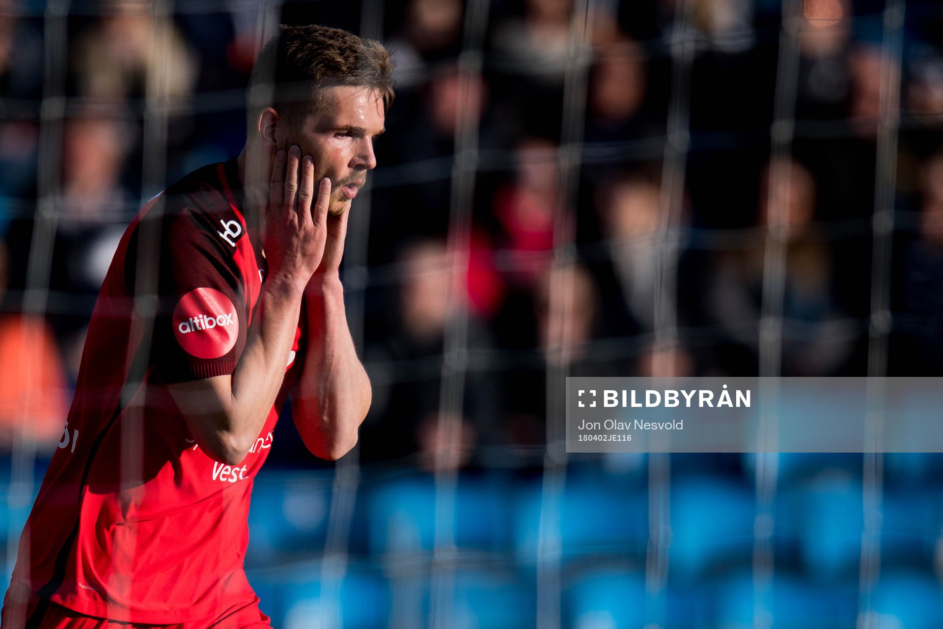 Gilli Rolantsson of Brann reacts