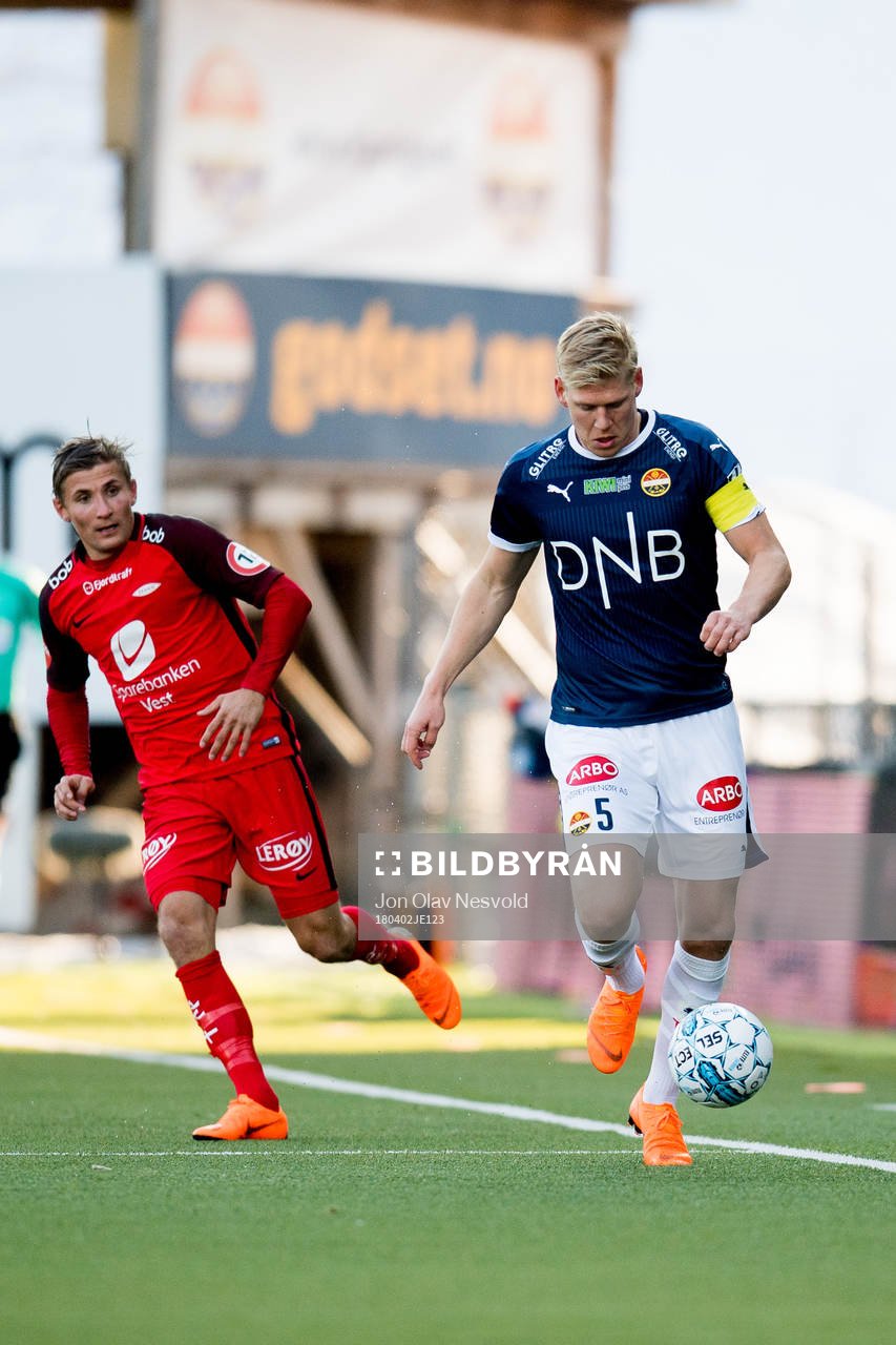 Steffen Lie Skålevik of Brann and Jakob Glesnes of
