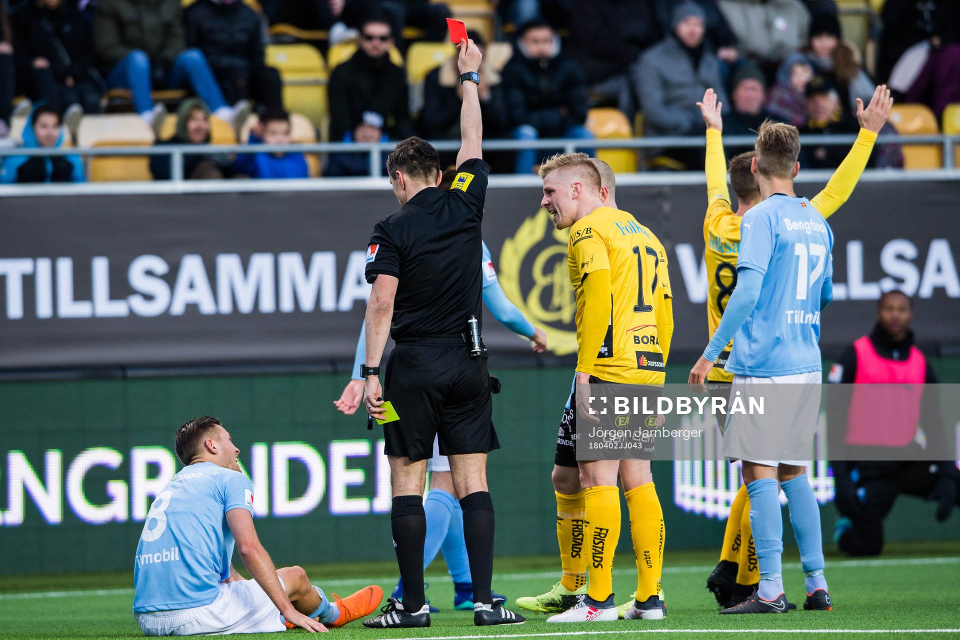 Elfsborgs Stefan Ishizaki får rött kort
