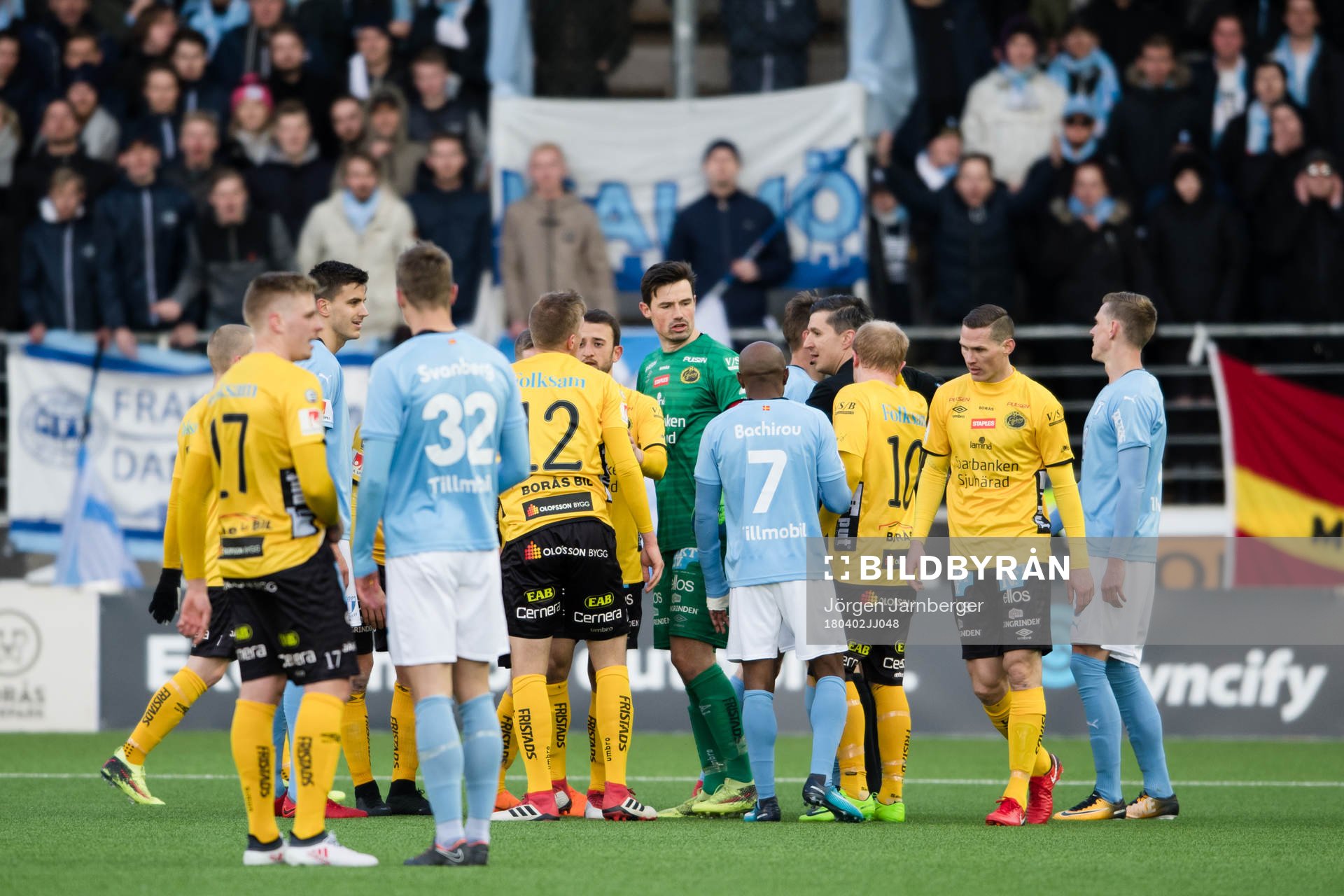 Malmö FFs och Elfsborgs spelare