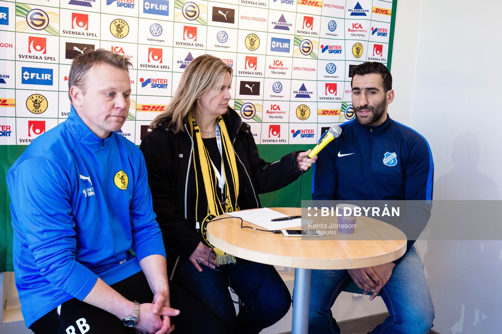 Norrbys tränare Mohammed Ali Khan på presskonferensen