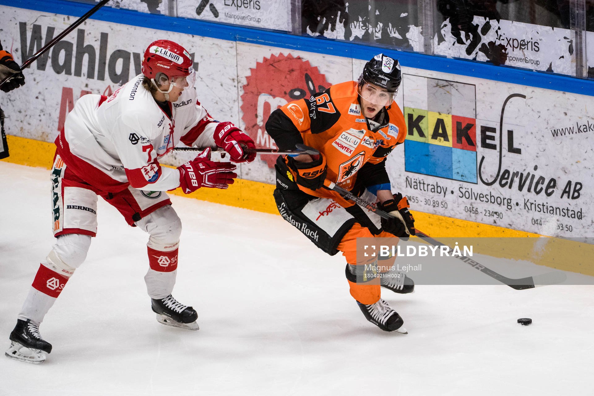 Timrås Marcus Hardegård och Karlskronas Konstantin Komarek