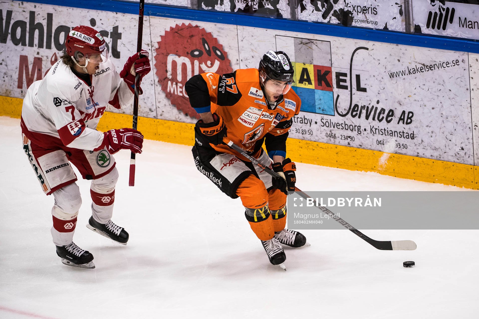 Timrås Marcus Hardegård  och Karlskronas Konstantin