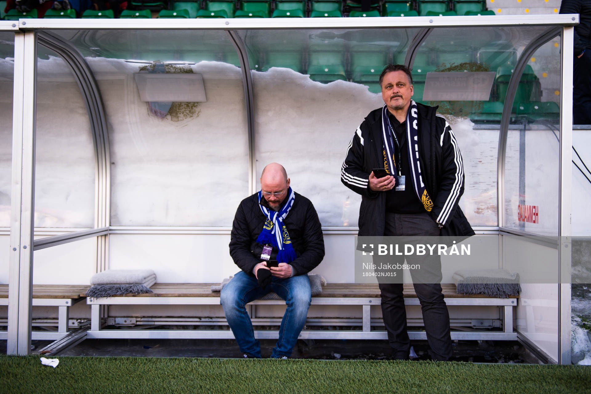 Urban Hagblom, sportchef före fotbollsmatchen i