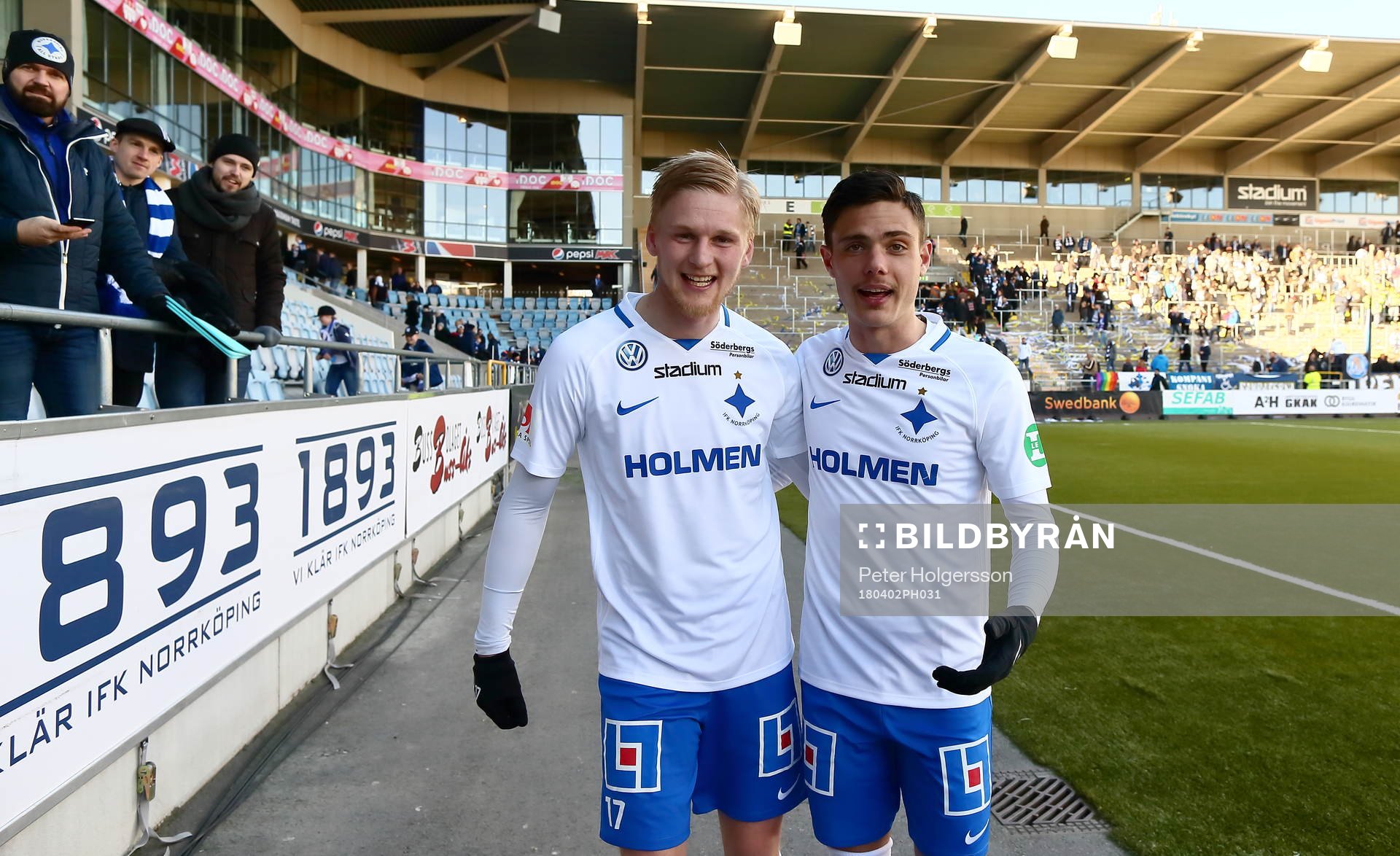 Norrköpings målgörare Kalle Holmberg och David Moberg