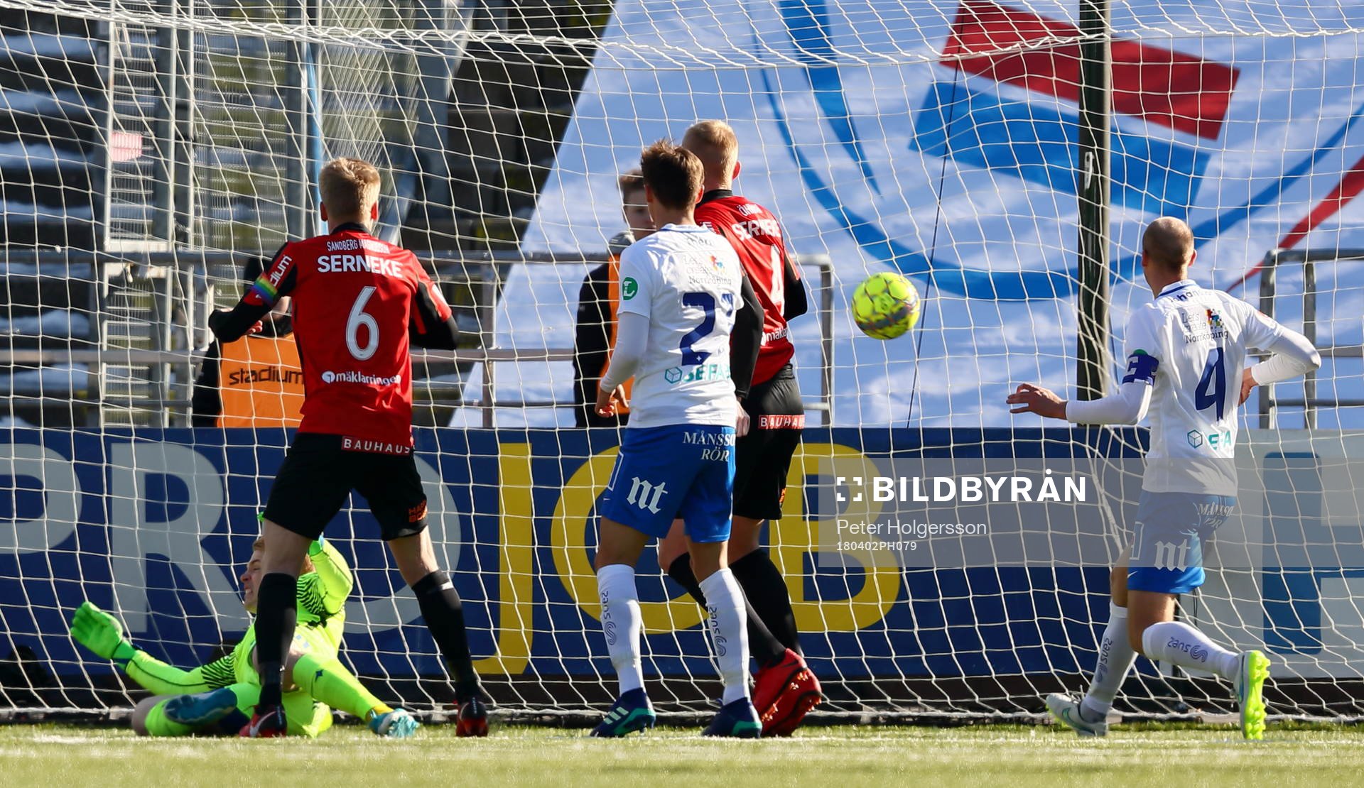 Mål 1-1 av Brommapojkarnas Martin Rauschenberg Brorsen