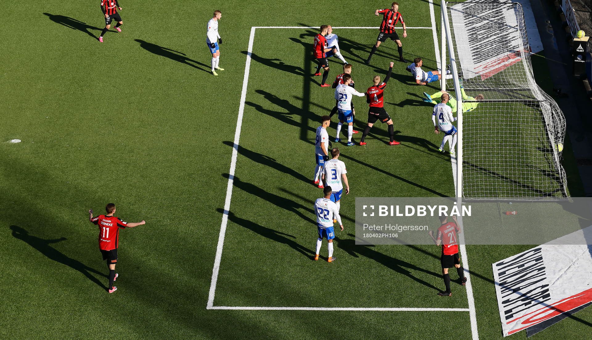 Mål 1-1 av Brommapojkarnas Martin Rauschenberg Brorsen