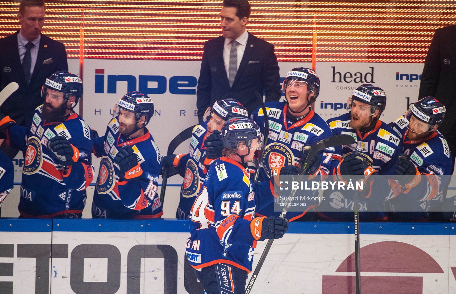 Växjös Joel Persson jublar