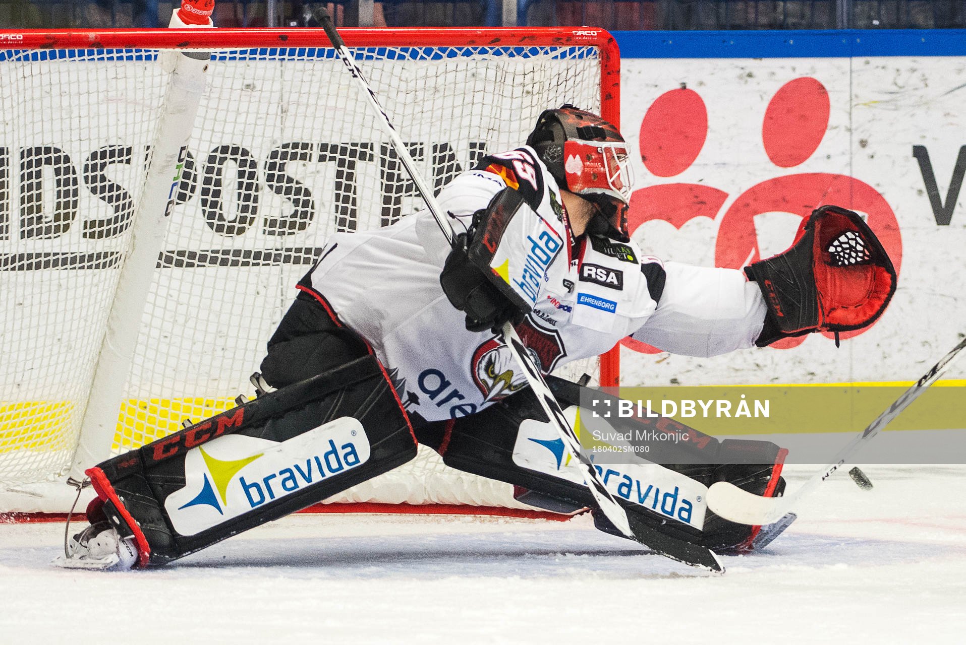 Malmö Redhawks målvakt Oscar Alsenfelt