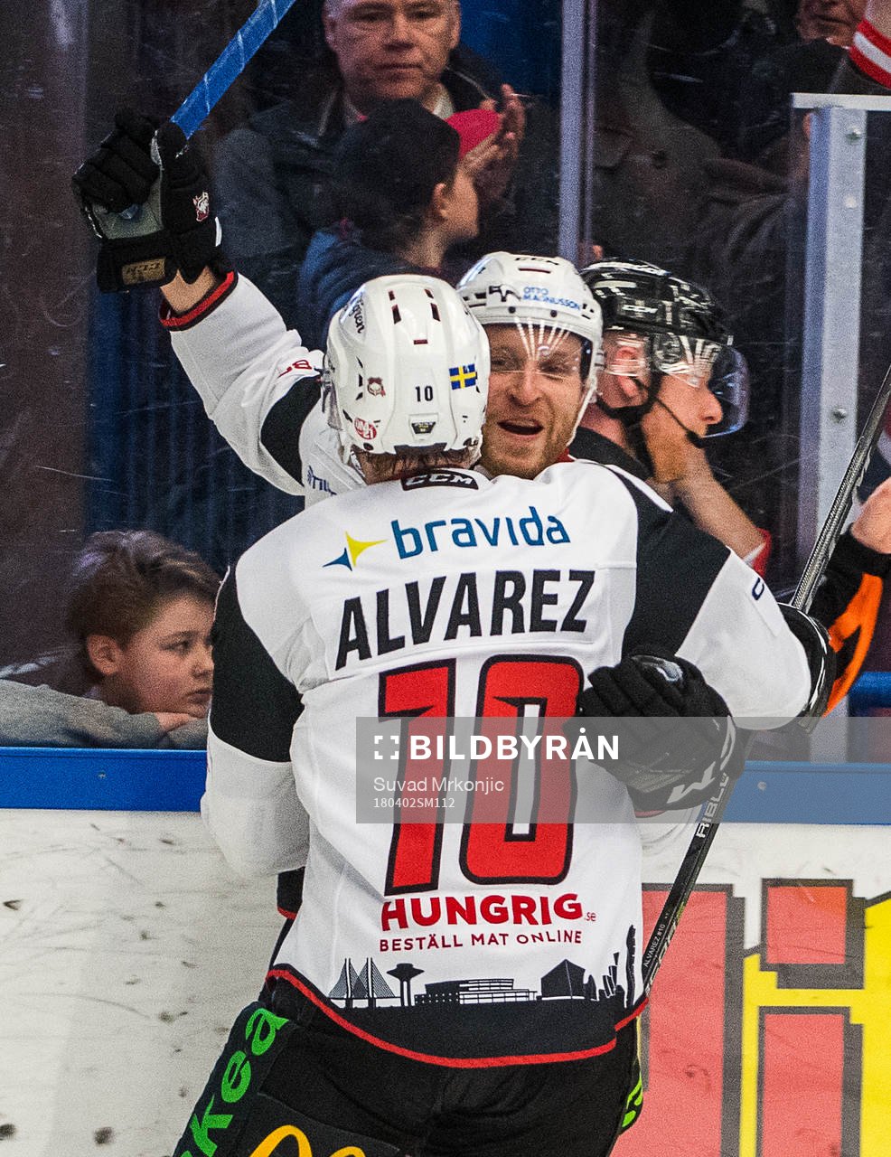 Malmö Redhawks Frederik Storm jublar